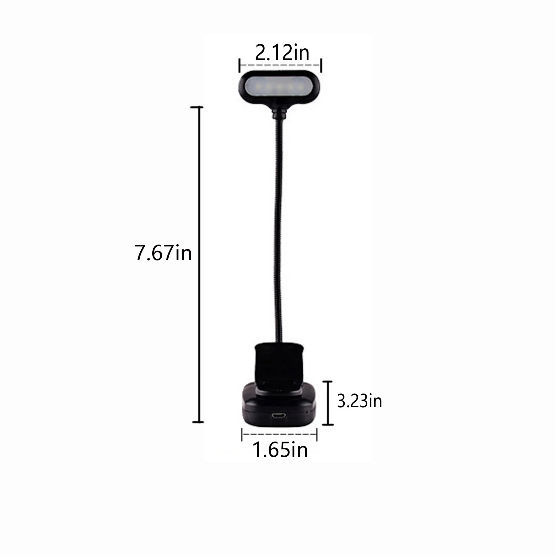 Wide-Beam Rechargeable Book Light