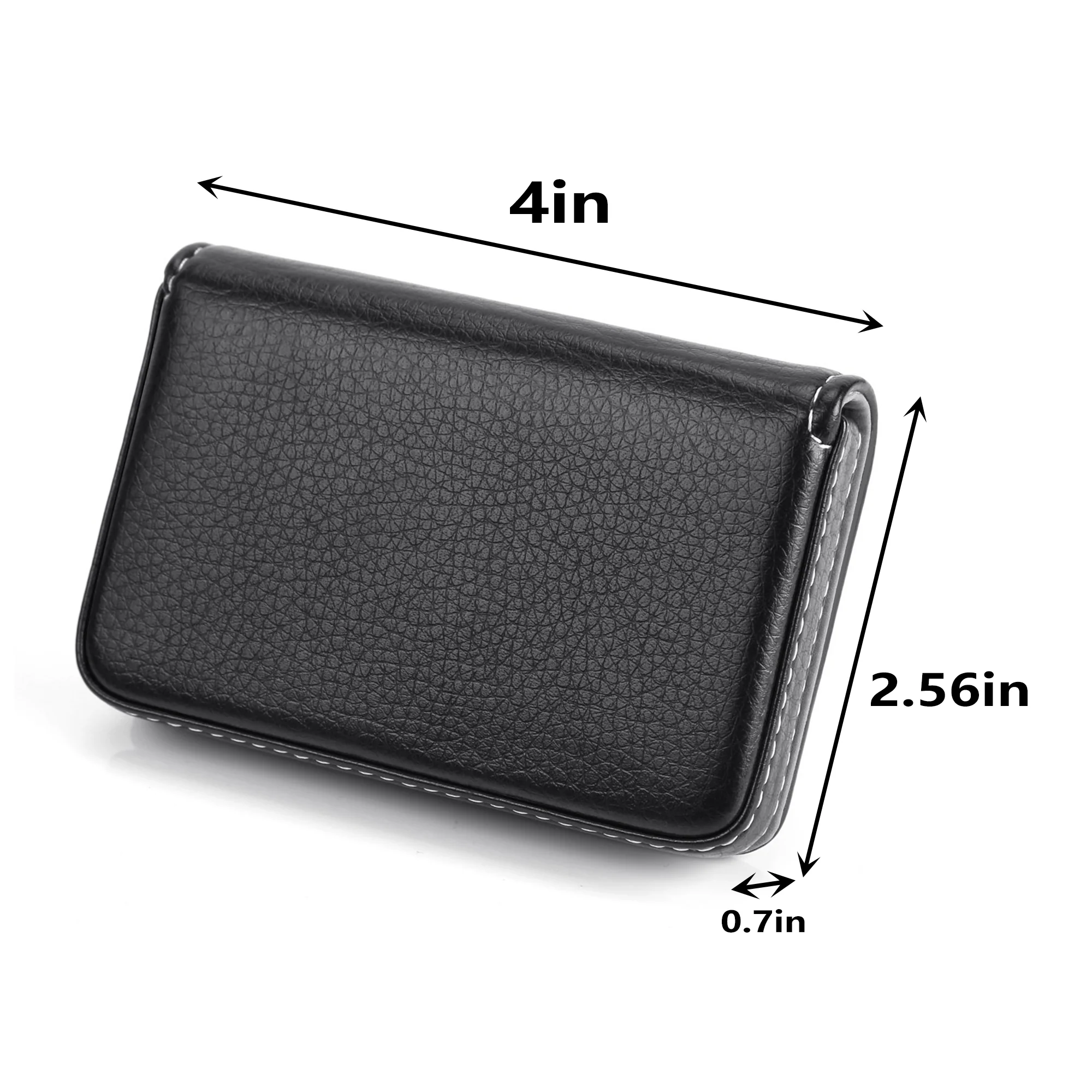 Pu Leather Business Card Case Pocket Wallet With Magnetic