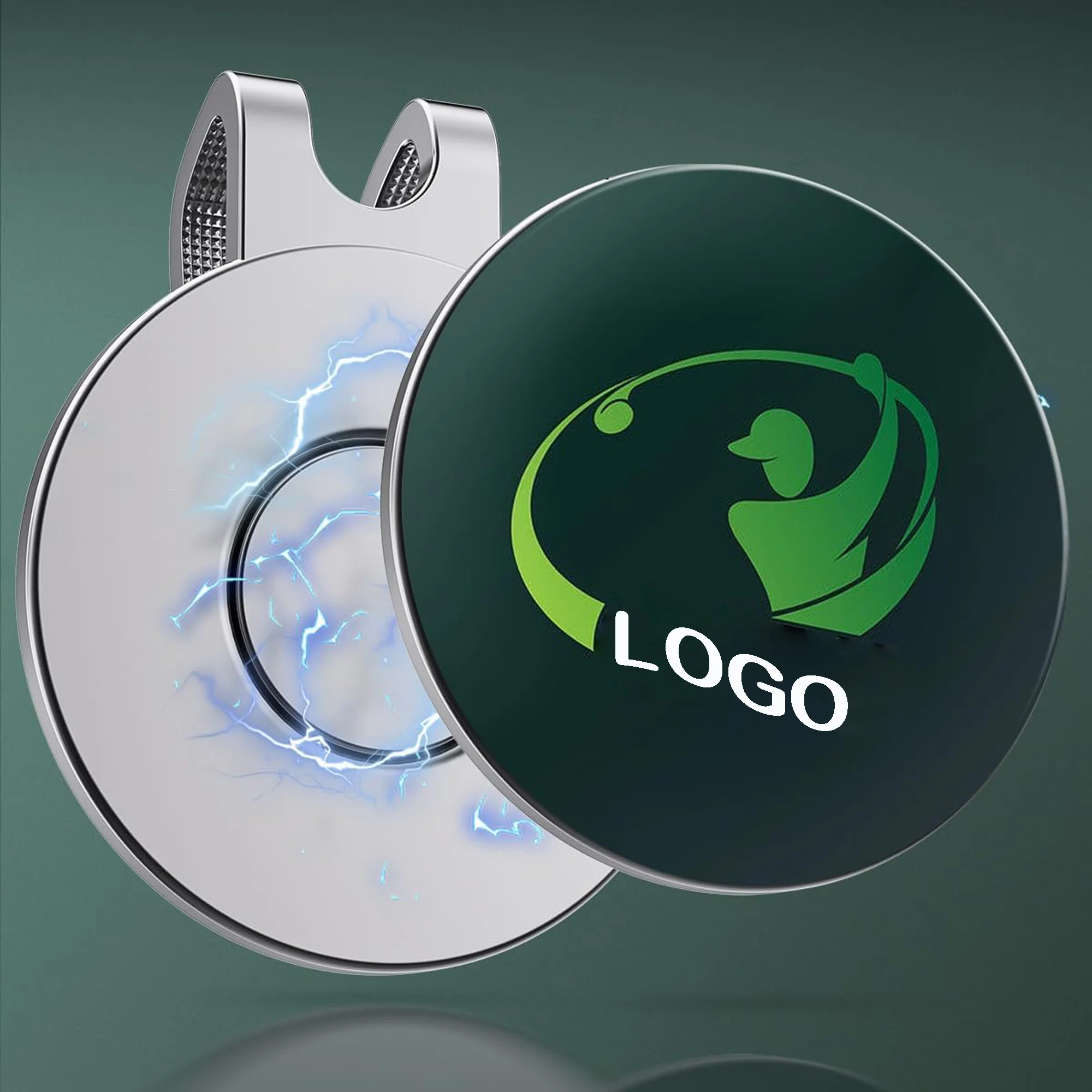 Epoxy Dome Magnetic Golf Hat Clips Custom