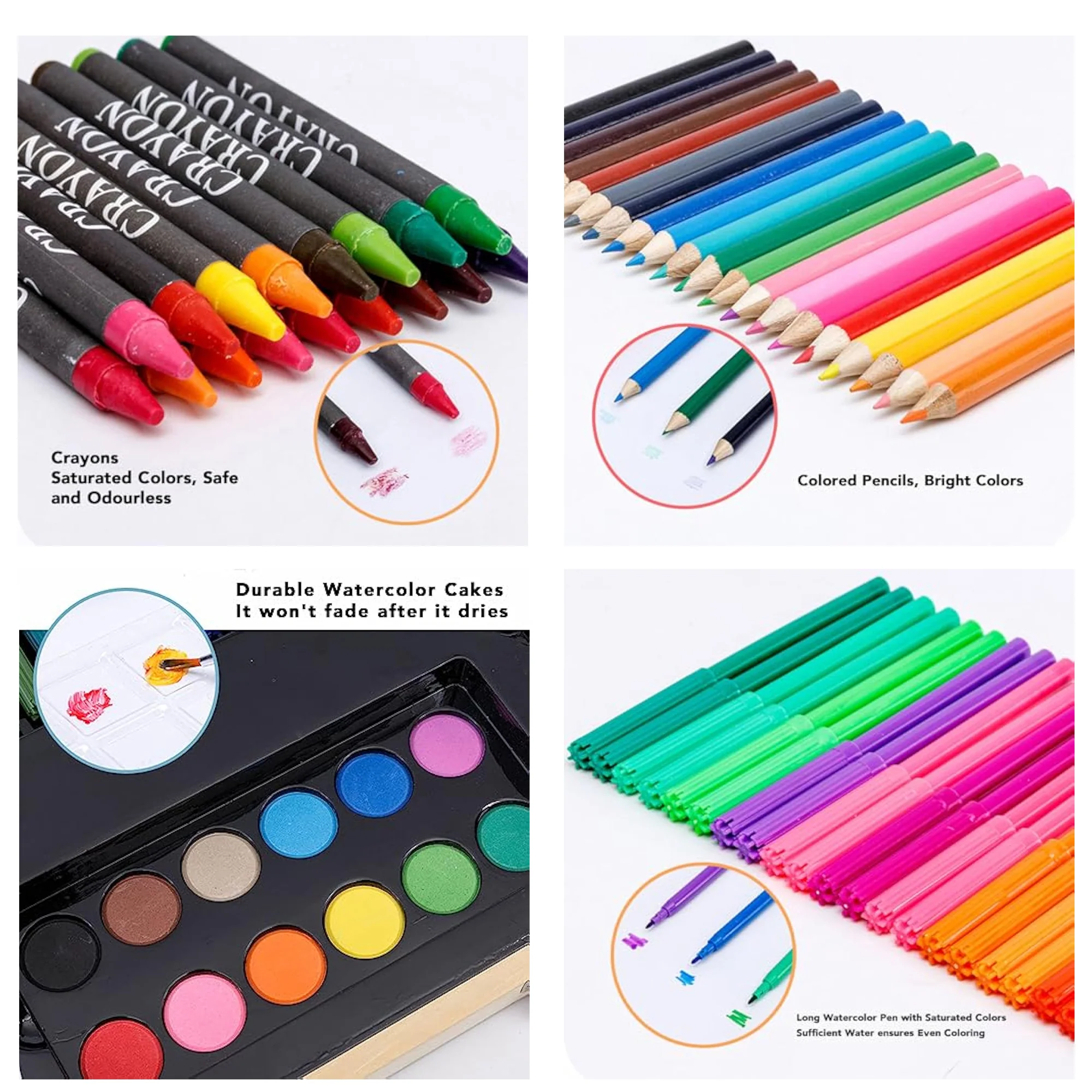 Full Color 180 Piece Art Painting Set