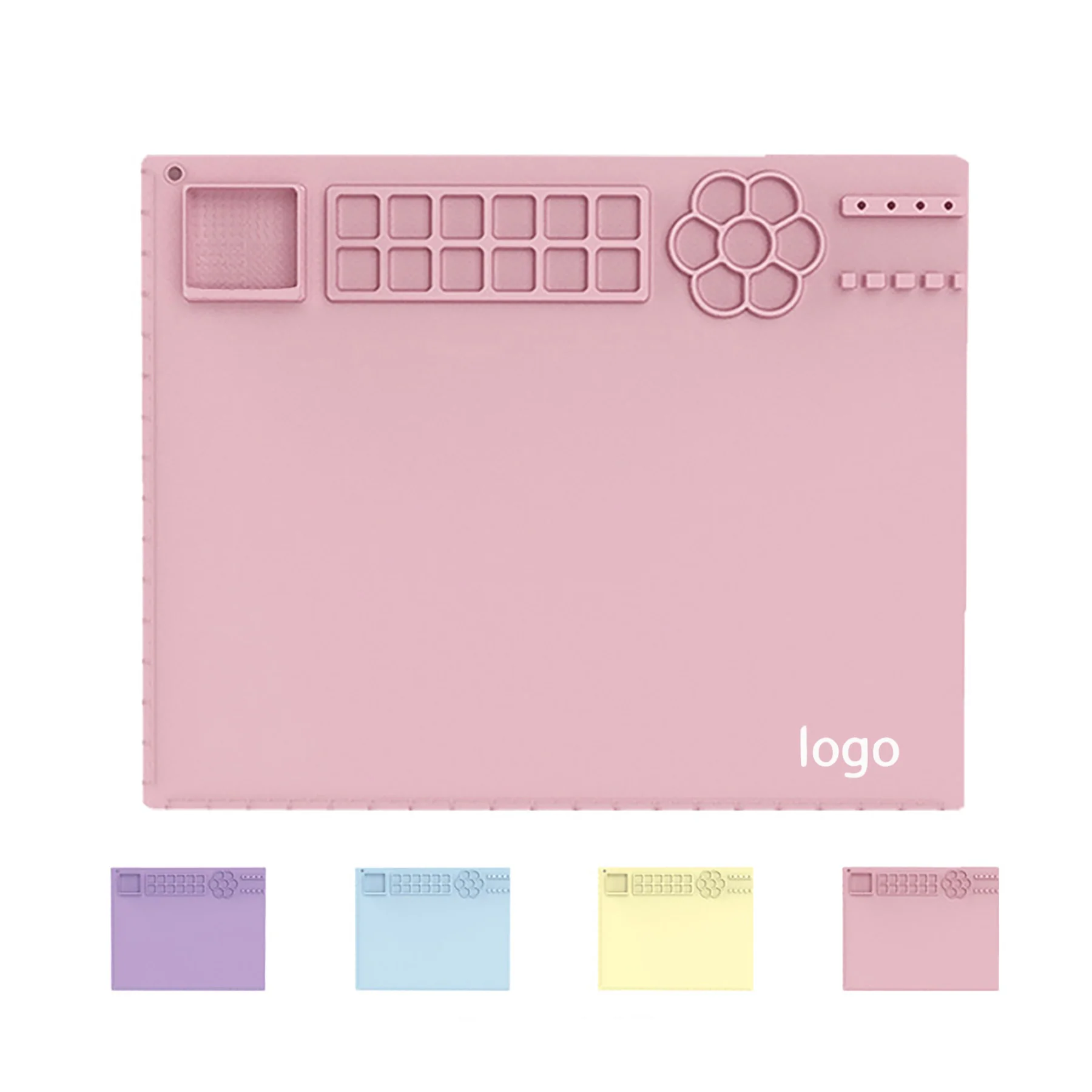Silicone Painting Art Craft Mat With Raised Edges