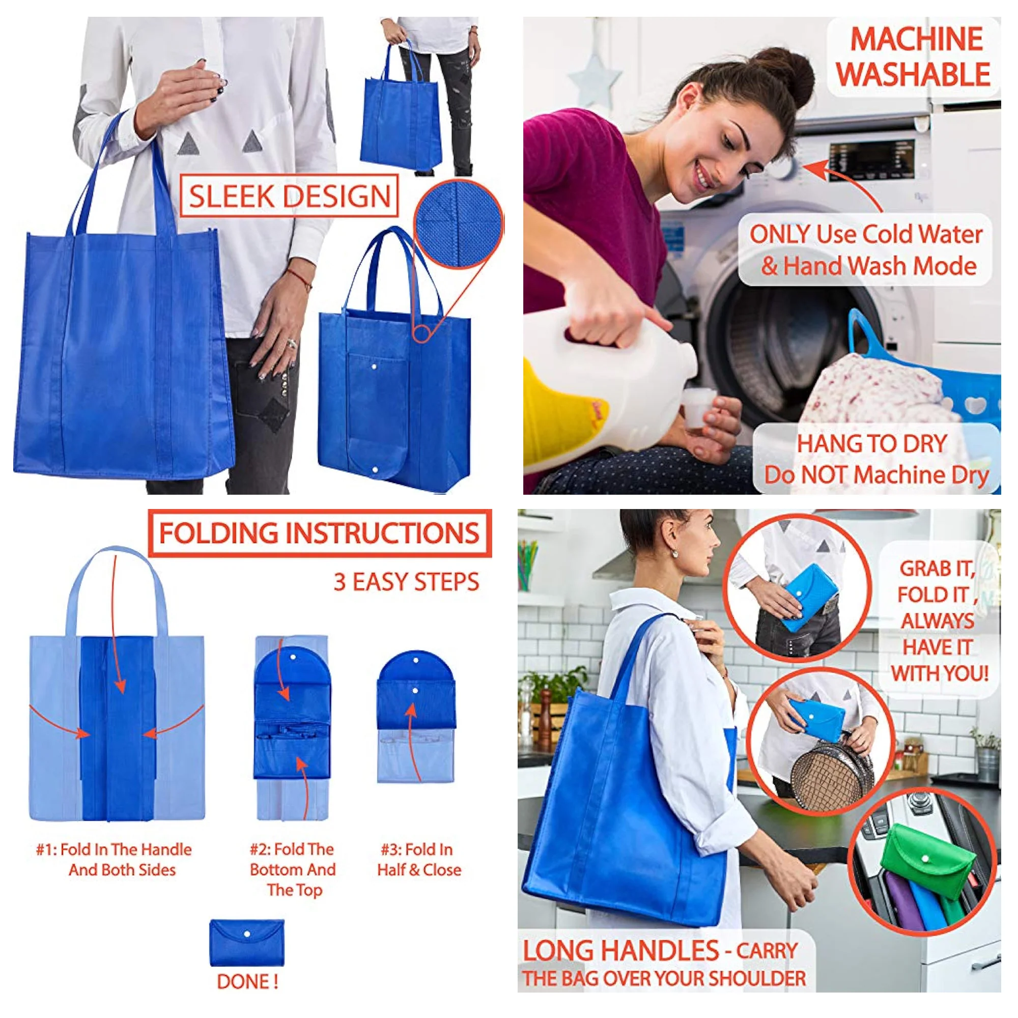 Foldable Environmentally Friendly Non-woven Bag