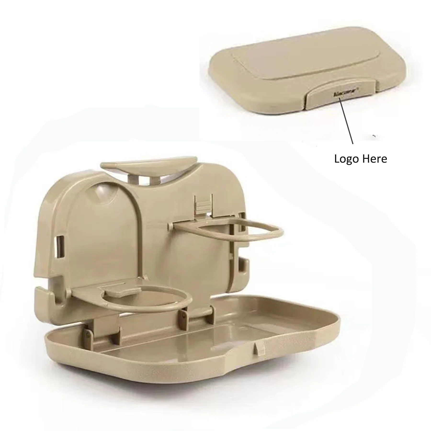 Collapsible Plastic Car Backseat Tray Desk With Cup Holder