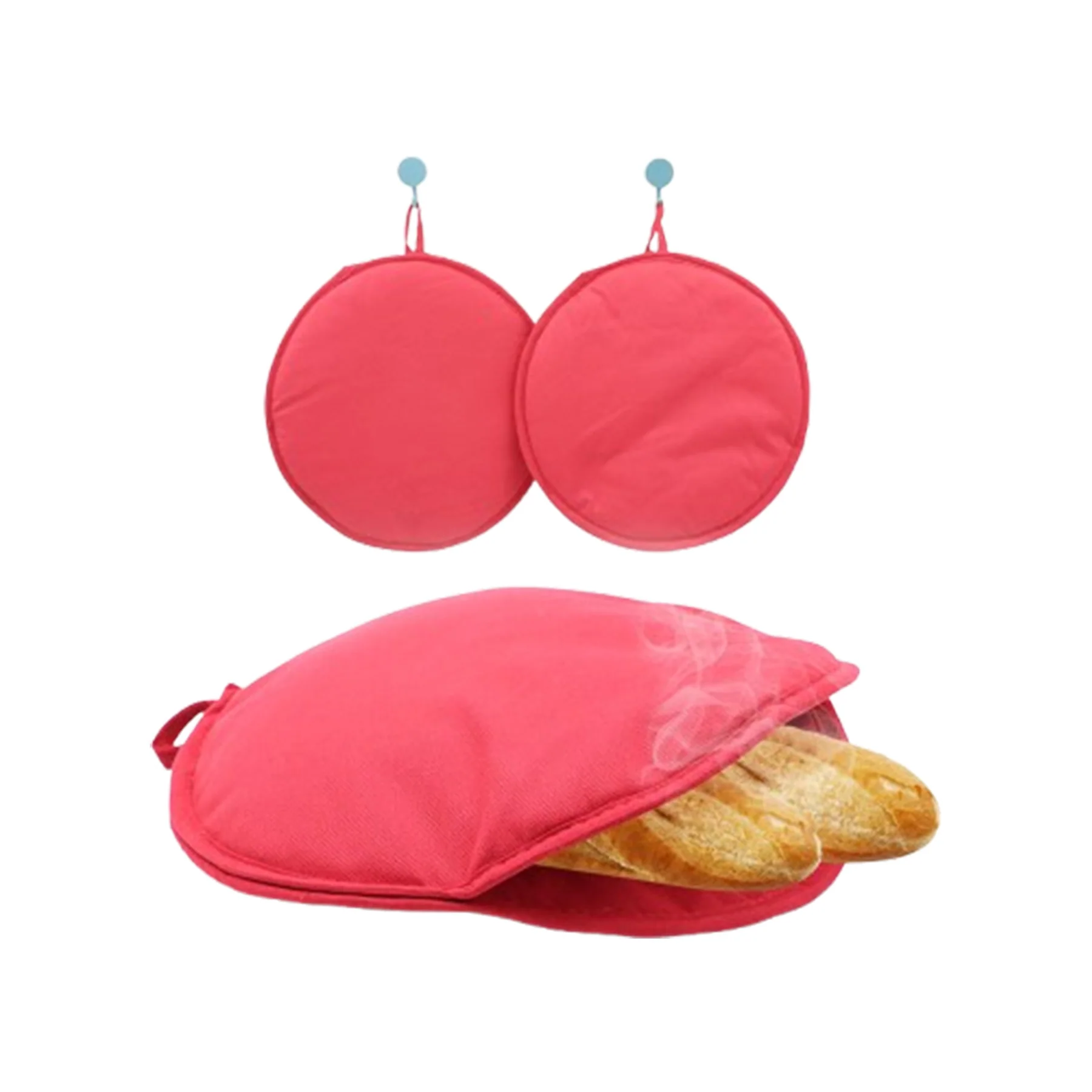 Pure Color Insulated Tortilla Warmer Pouch Pizza Holder