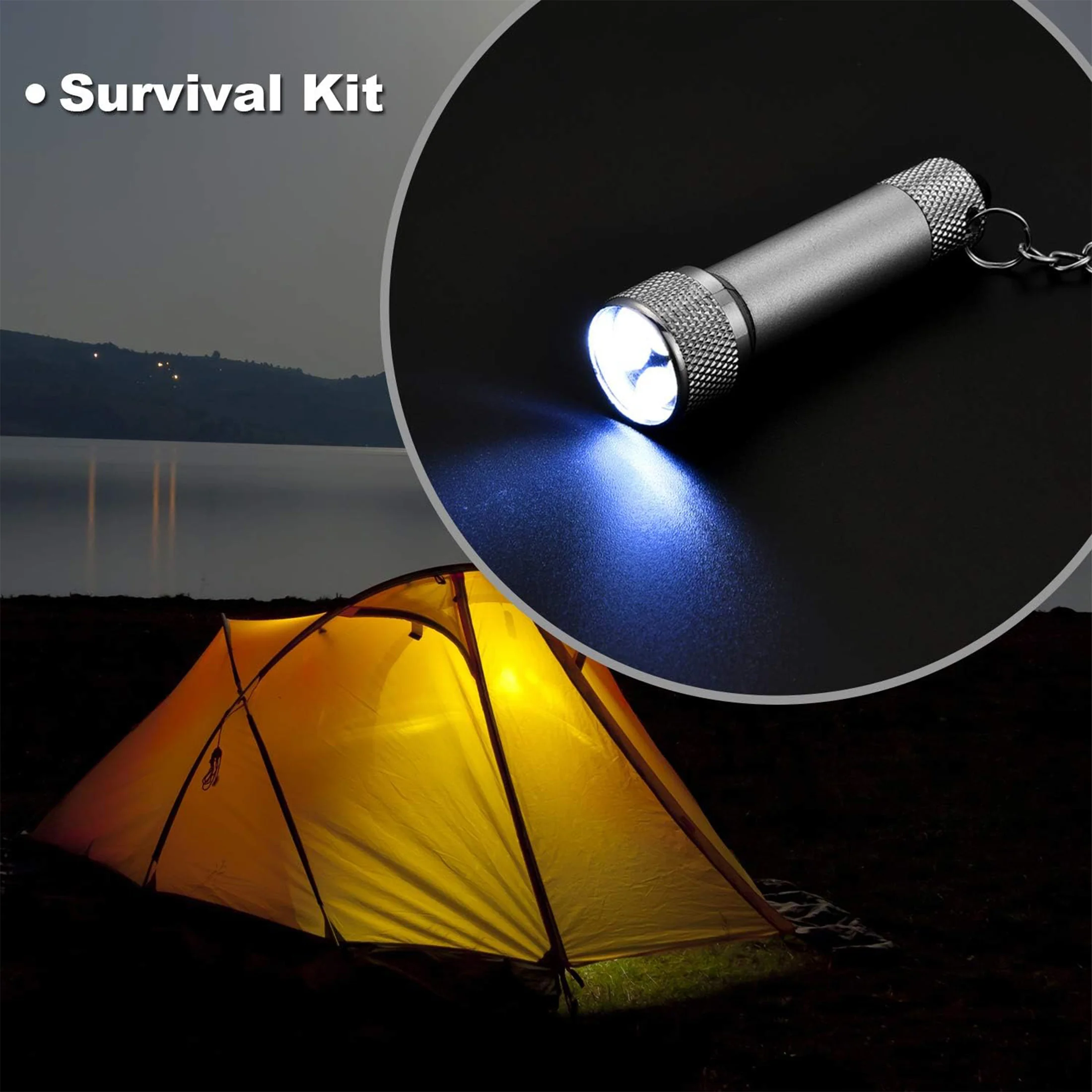5 LED Aluminum Keychain