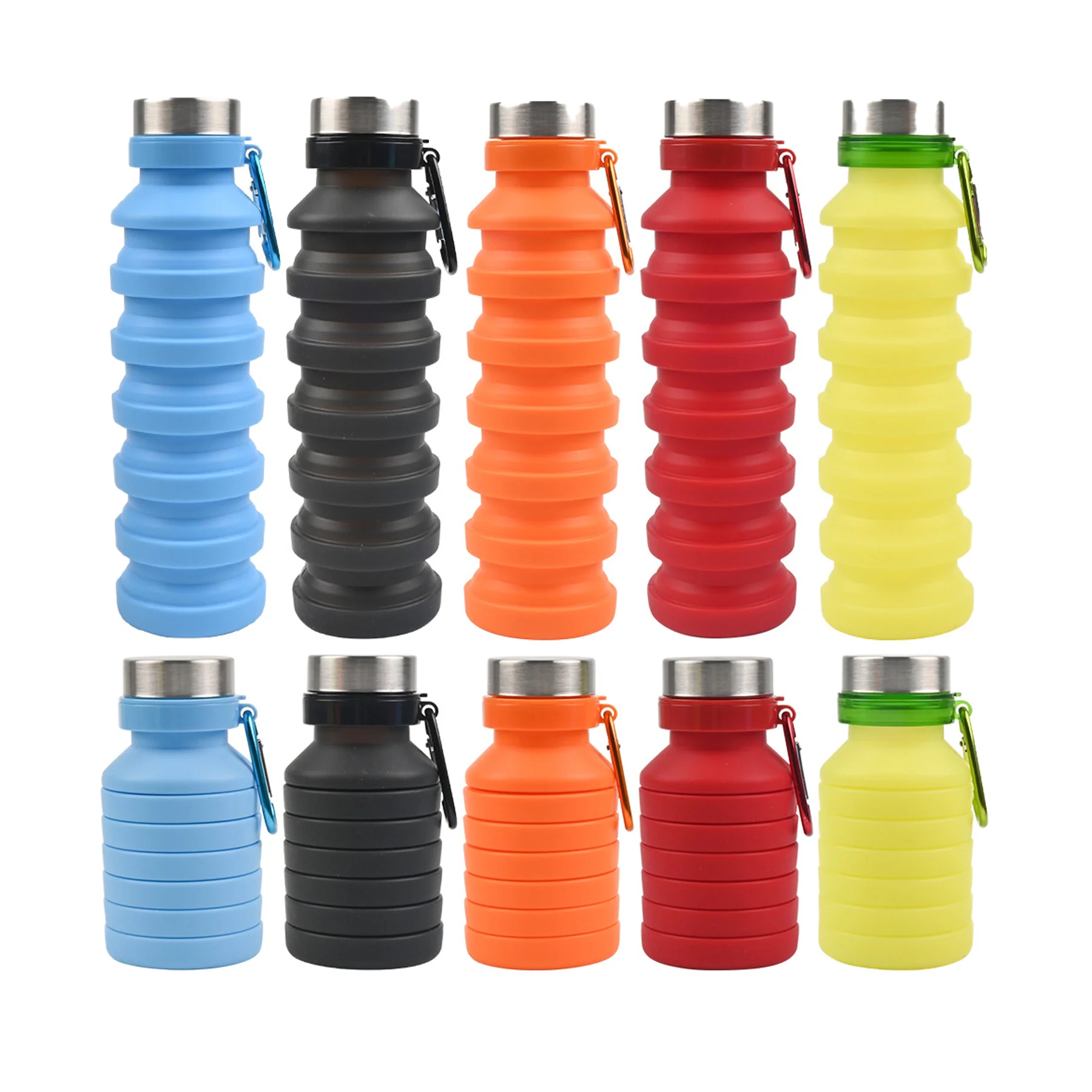 Customized 18 Oz Silicone Folding Water Cup