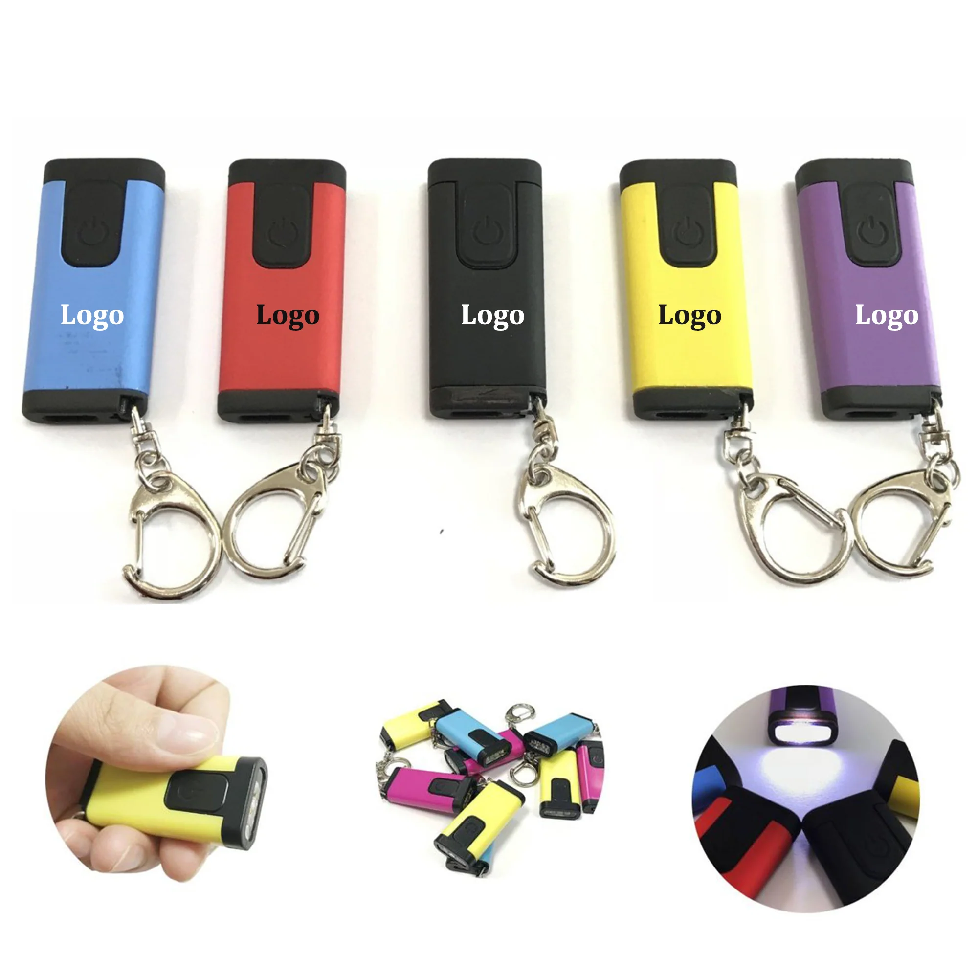 LED Mini Flashlight Keychain