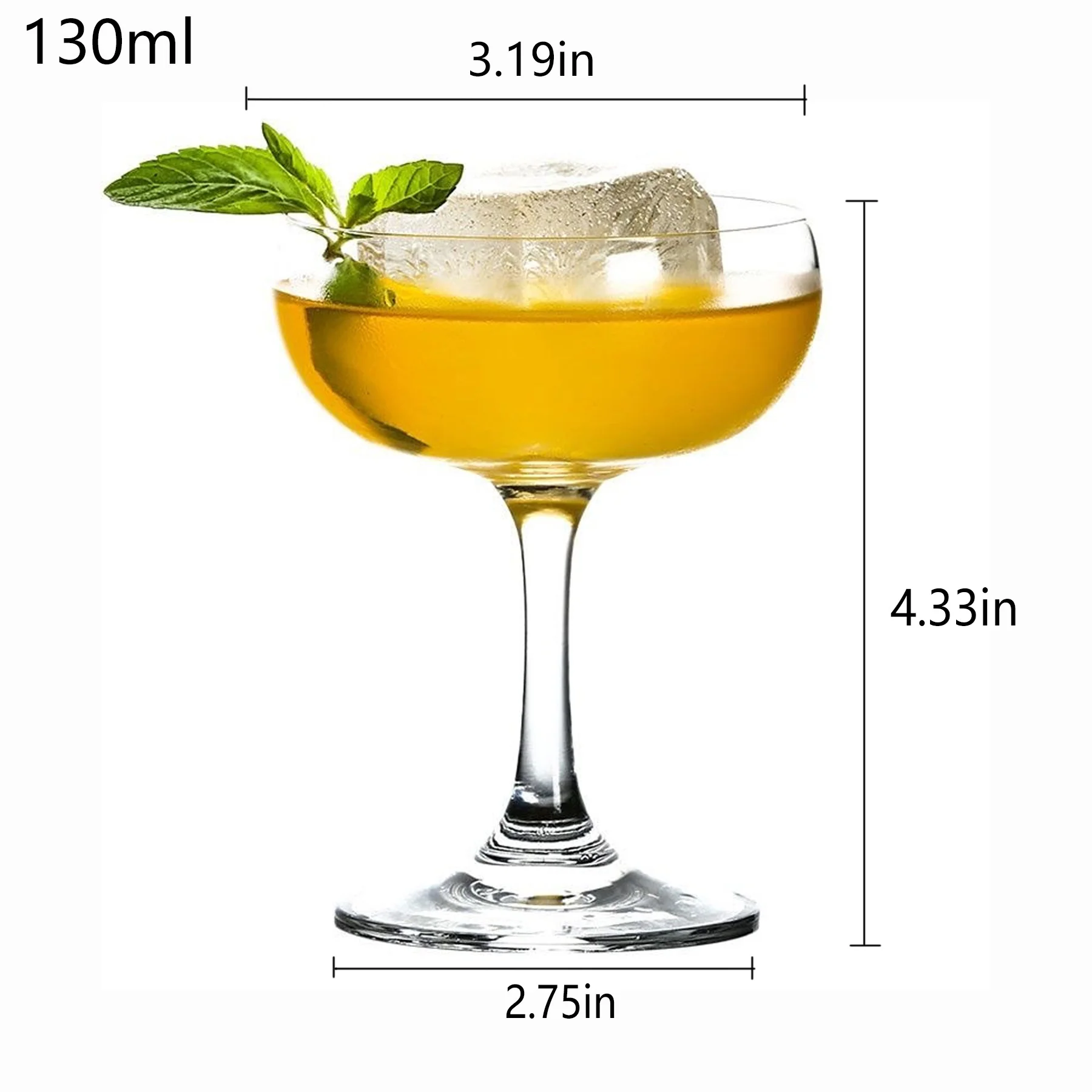 Crystal Martini Glass Cocktail Glass