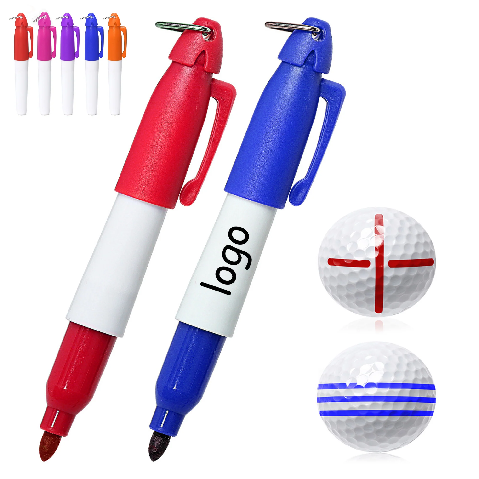 Golf Markers with Bullet Clips Tip