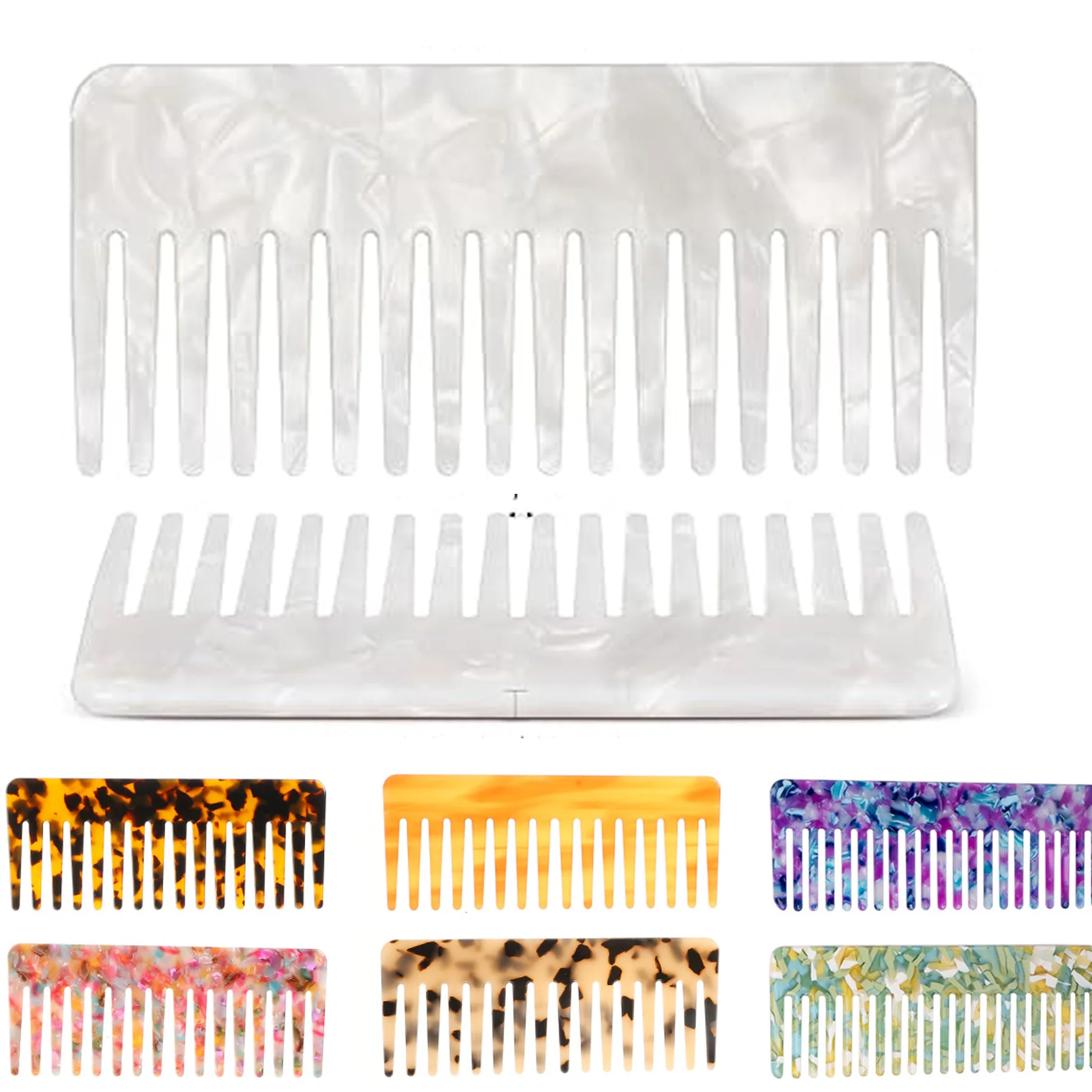 Wide Tooth Acetate Hair Comb