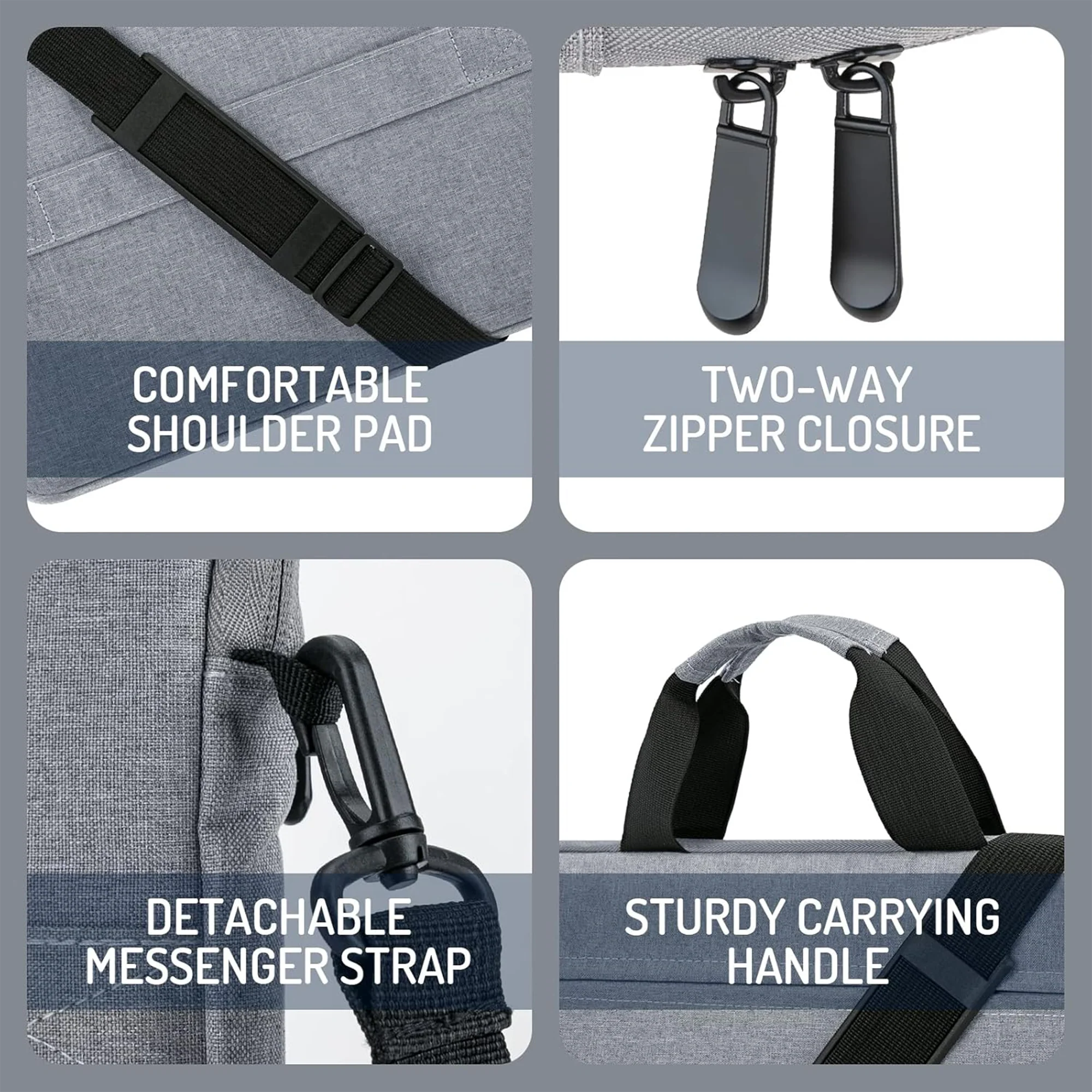 Laptop Bag With Detachable Shoulder Strap