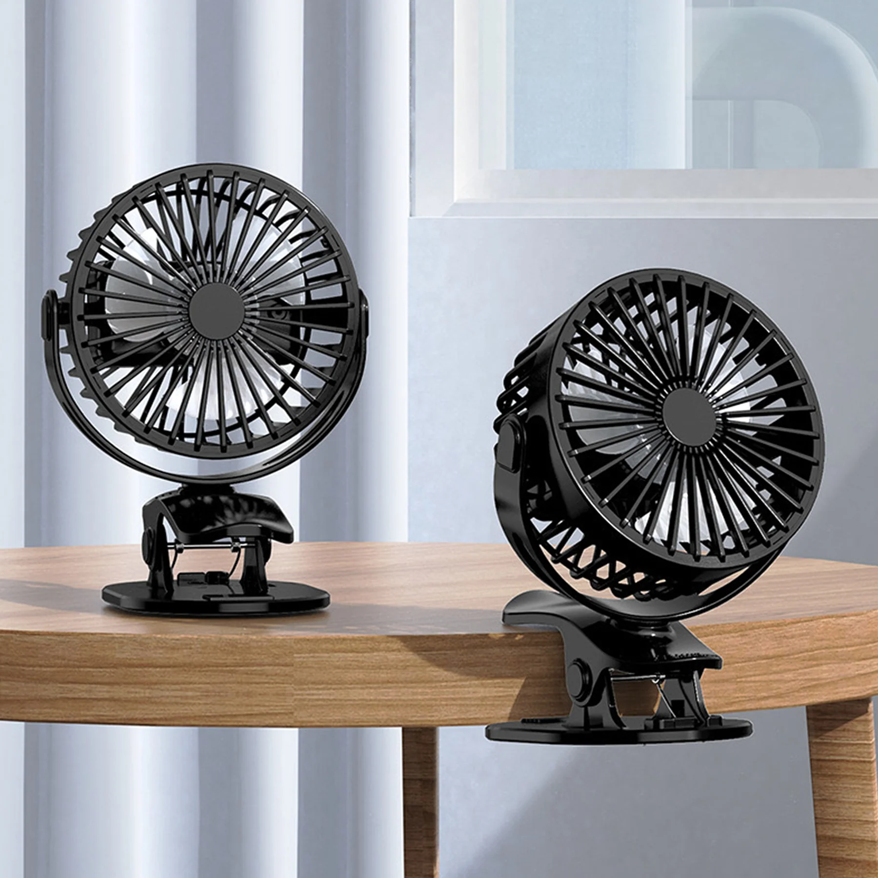 360-Degree Rotate Portable Clip On Quiet Fan
