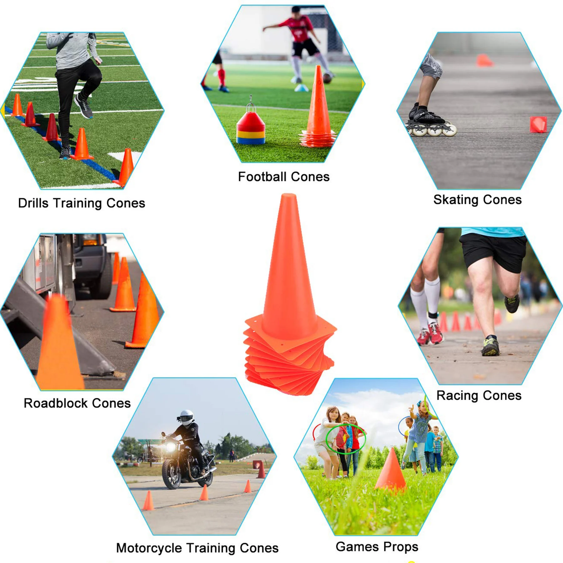 Training Cones For Soccer & Parking