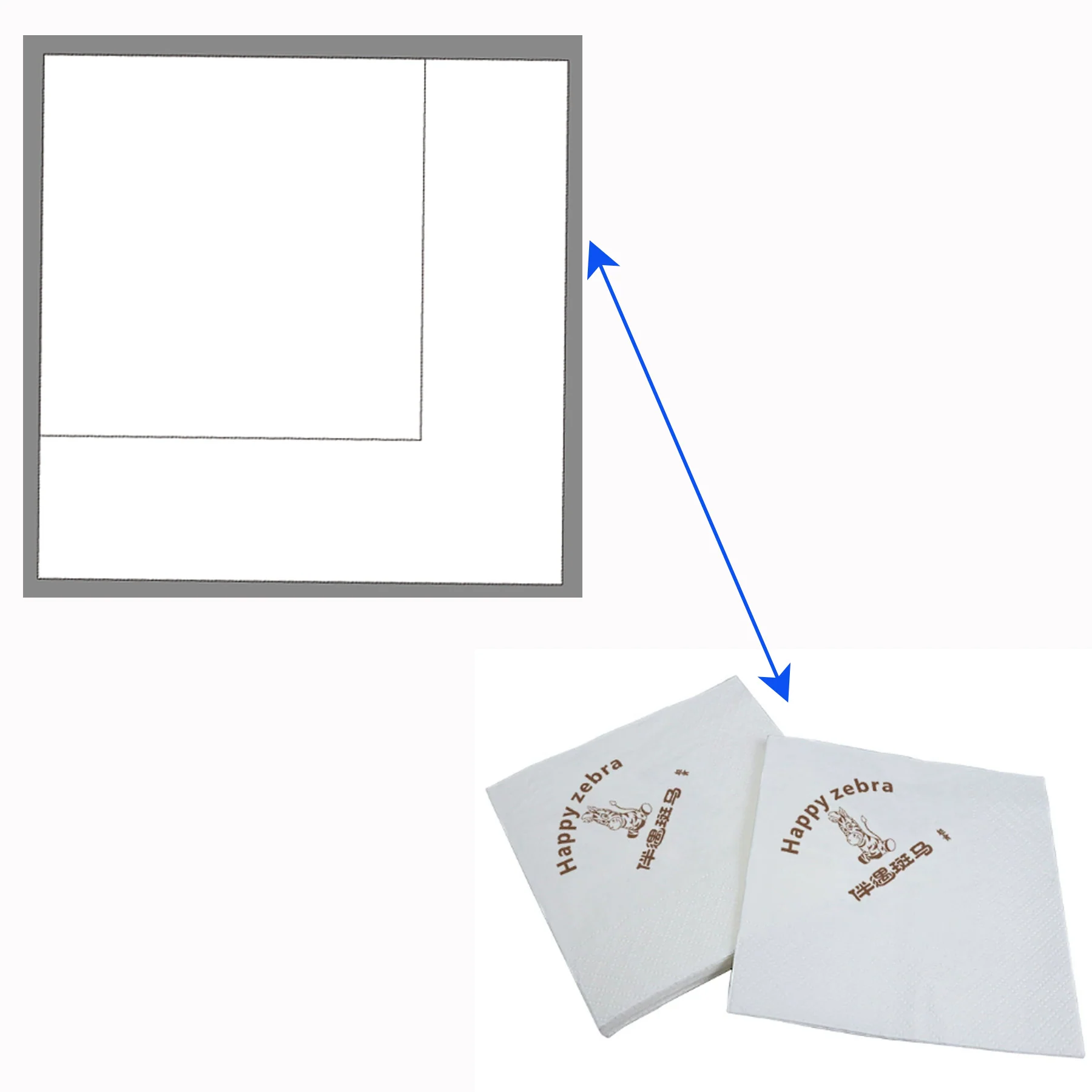Bulk White 1-Ply Cocktail Napkins