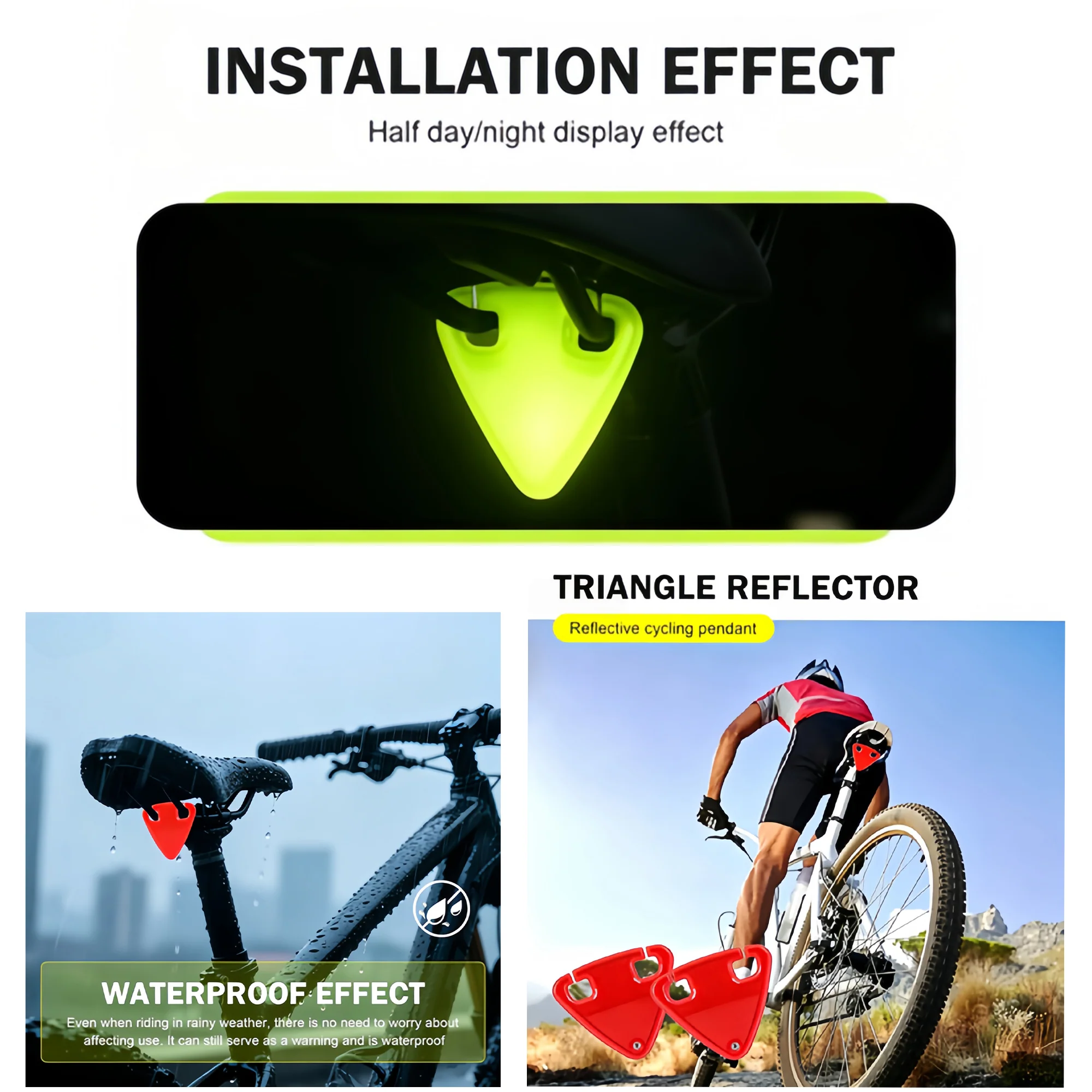 Night Cycling Warning Reflective Bike Stickers