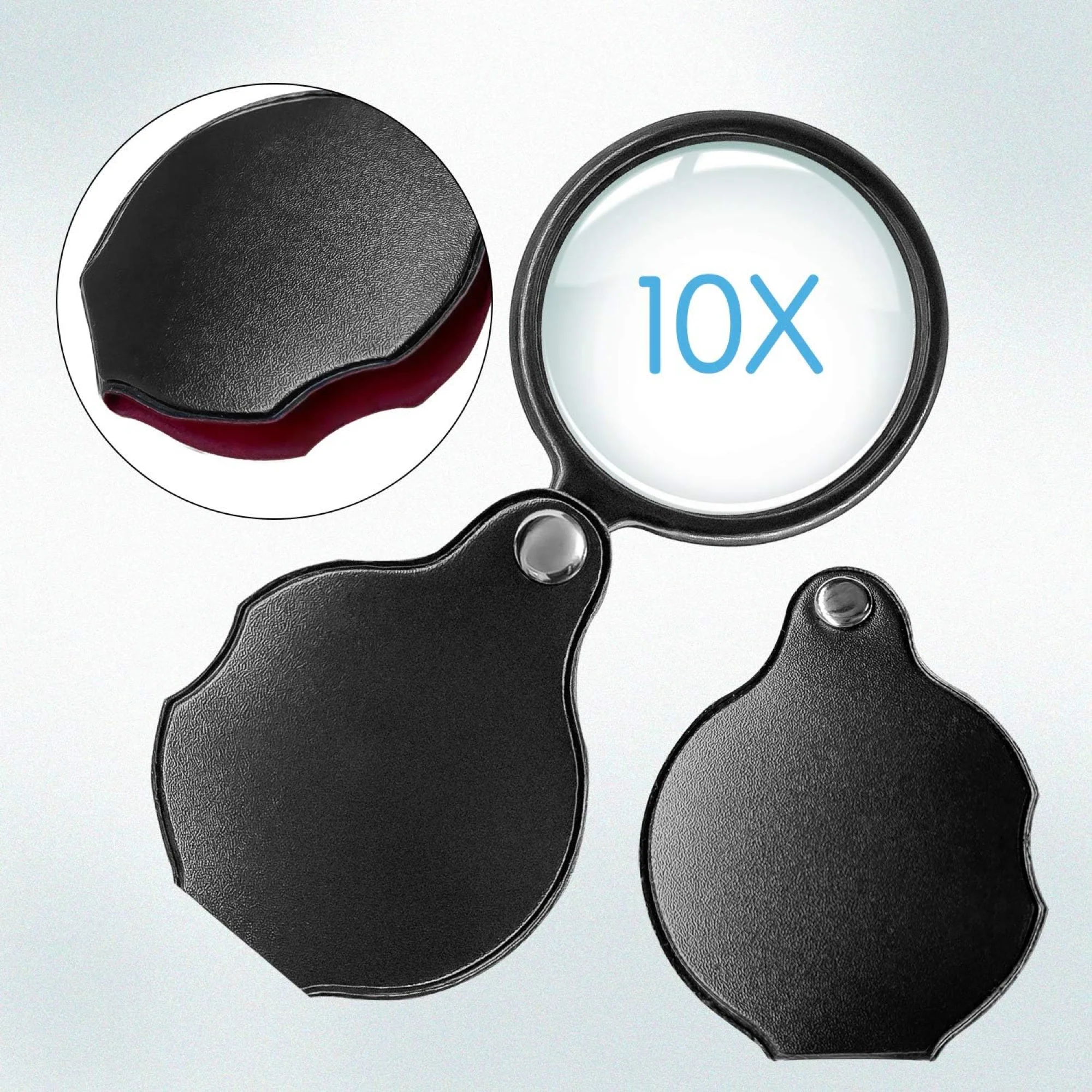 10x Small Pocket Foldable Magnify Glass