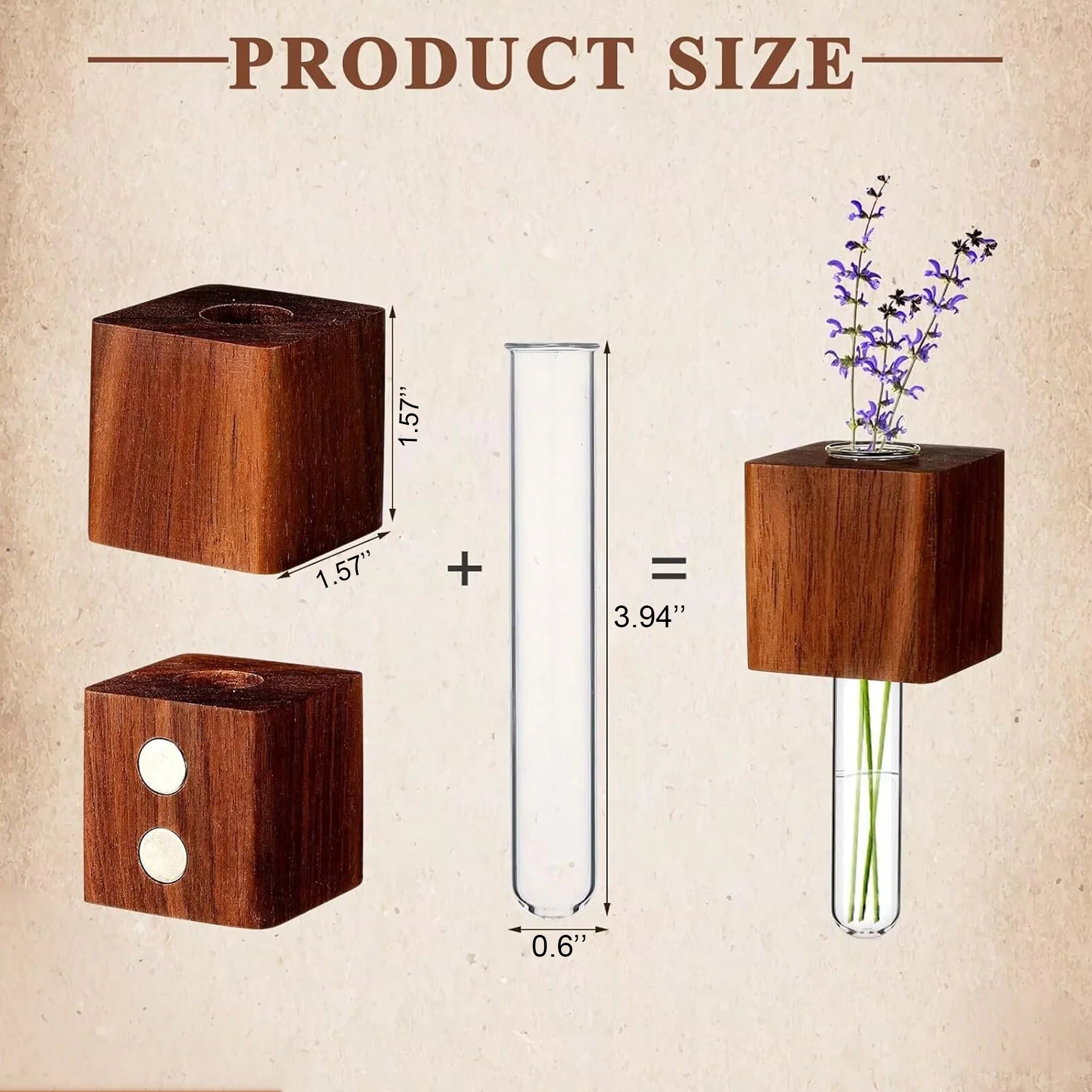 Fridge Magnets Flower Vase