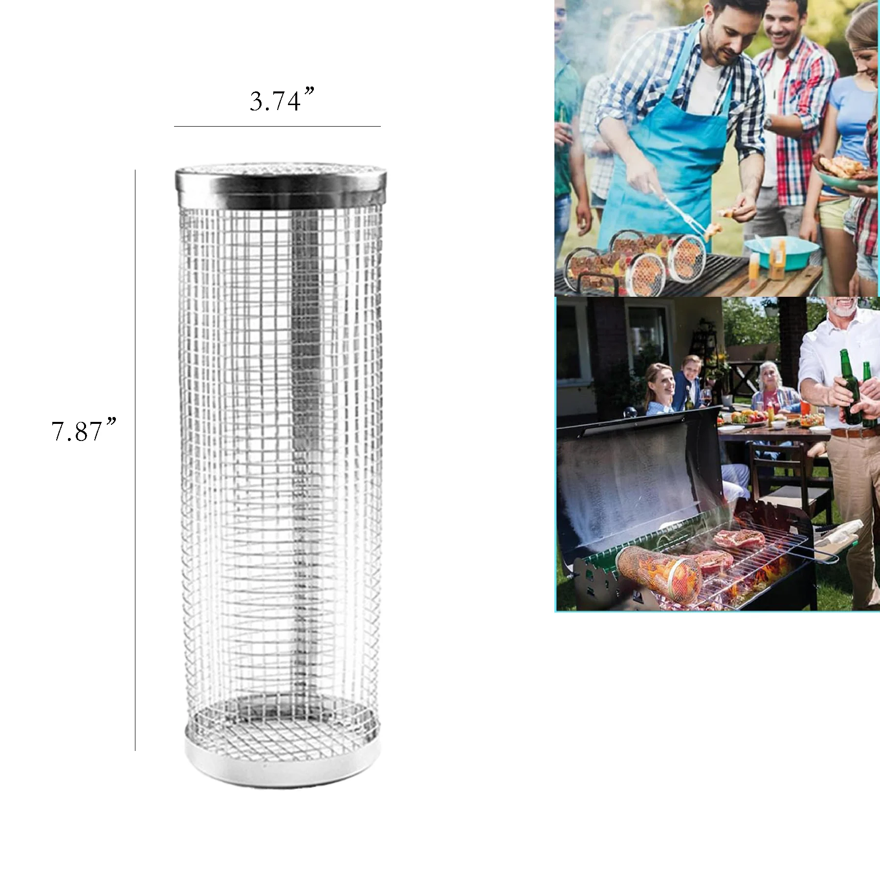 Rolling Grilling Basket