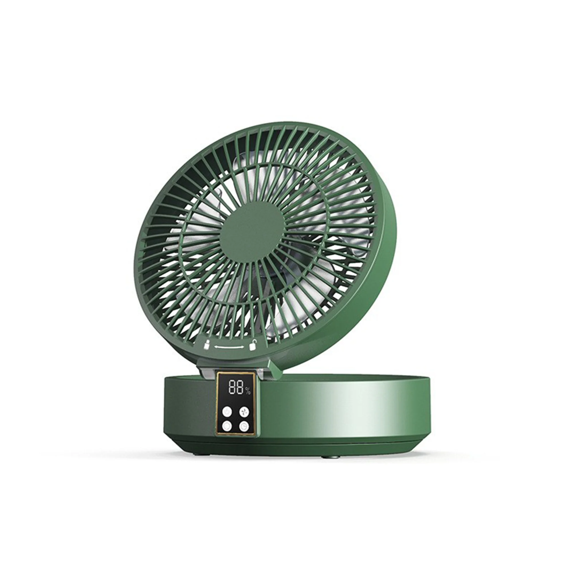 Foldable Wall-Mounted Fan With Night Light
