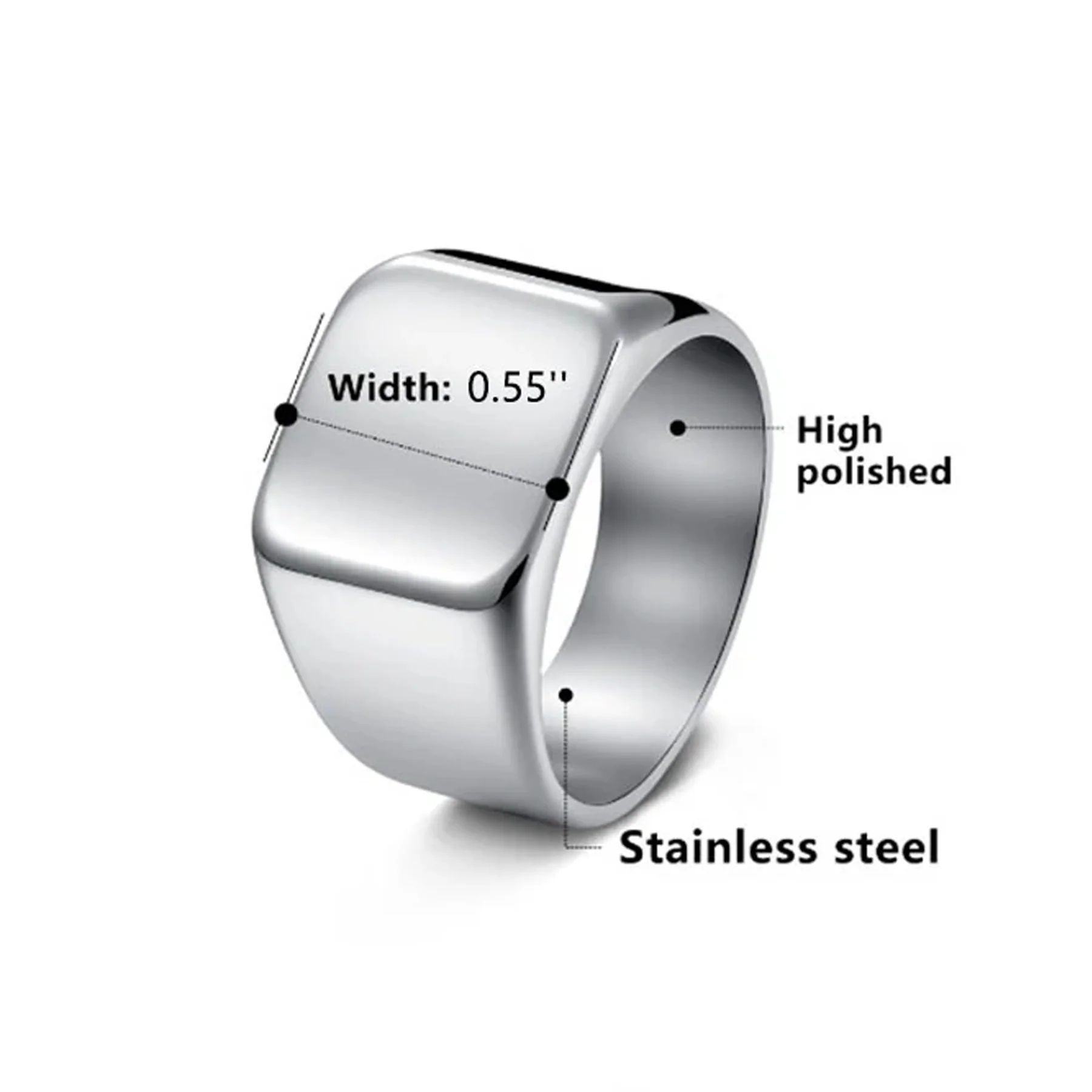 Custom Engraved Stainless Steel Ring