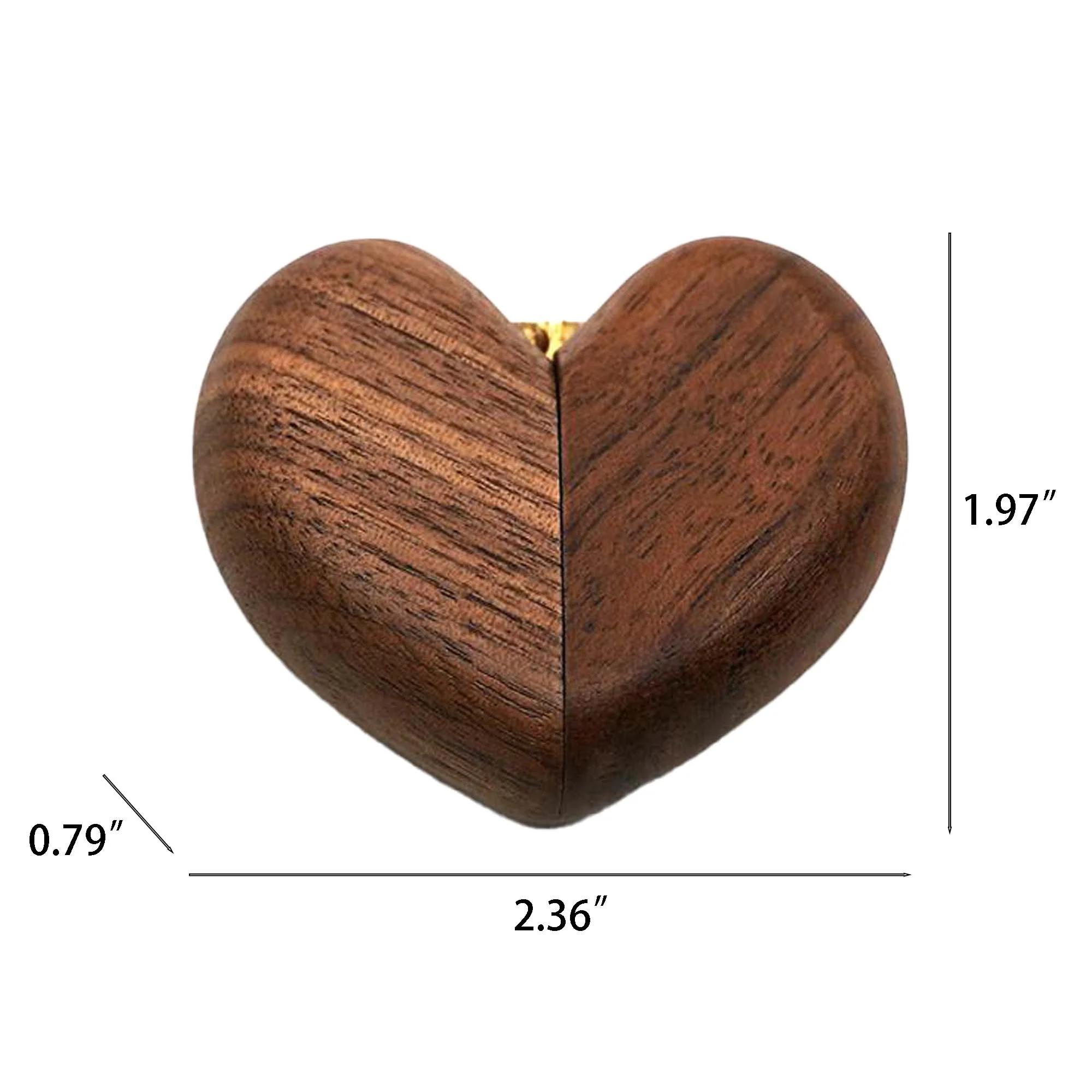 Black Walnut Love Ring Box