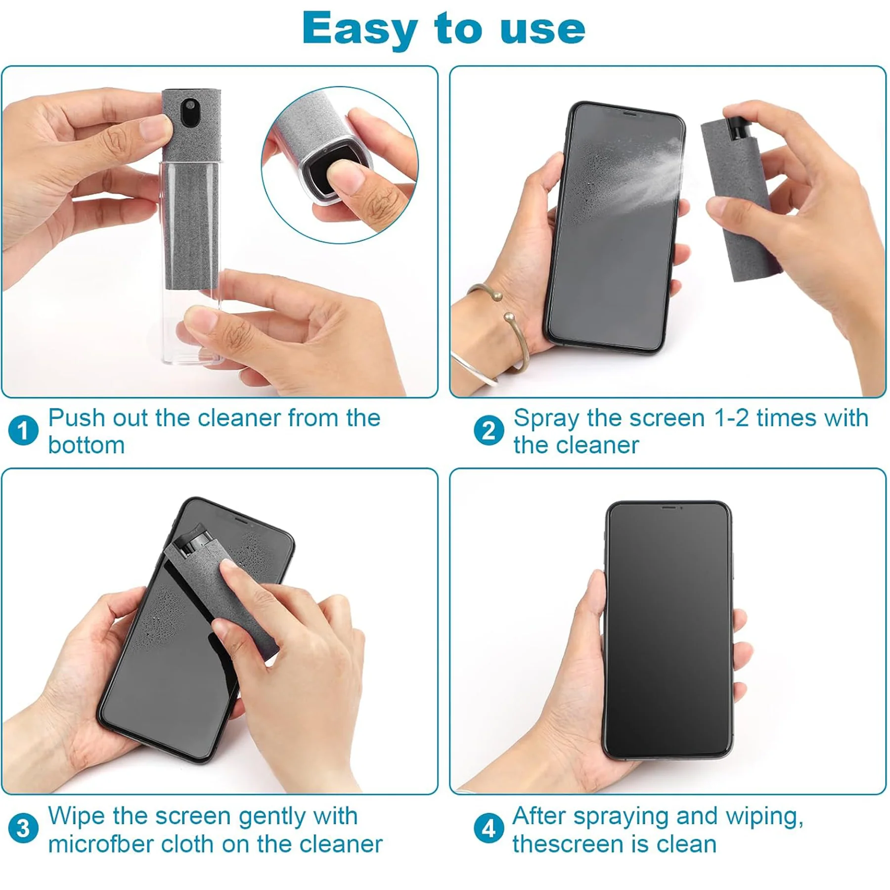 3-In-1 Touch Screen Cleaning Spray