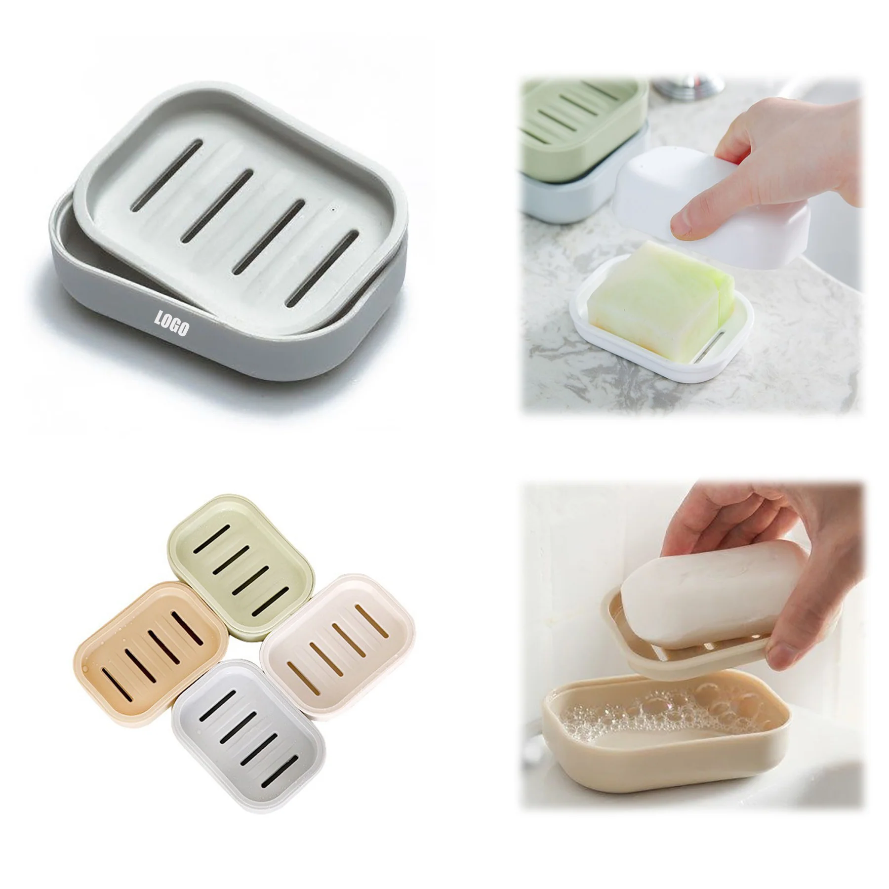 Bath Soap Box With Lid For Home Bathroom Shower