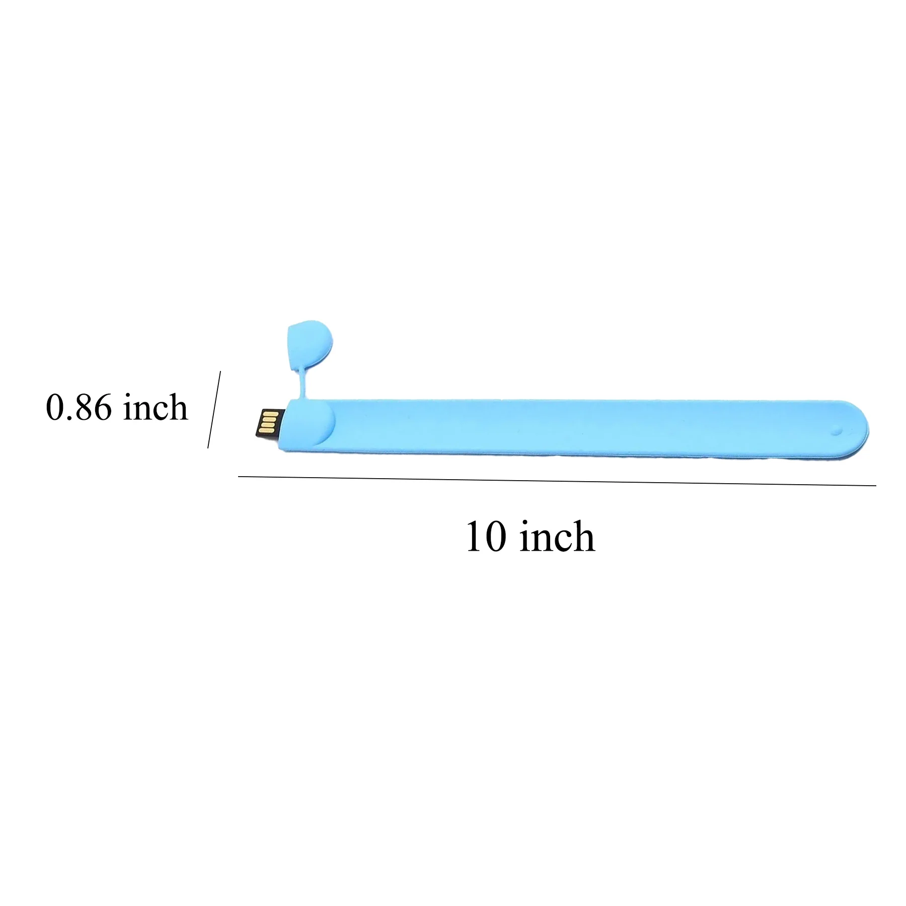 Silicone Slap Bracelets 64G Usb 2.0 Flash Drives
