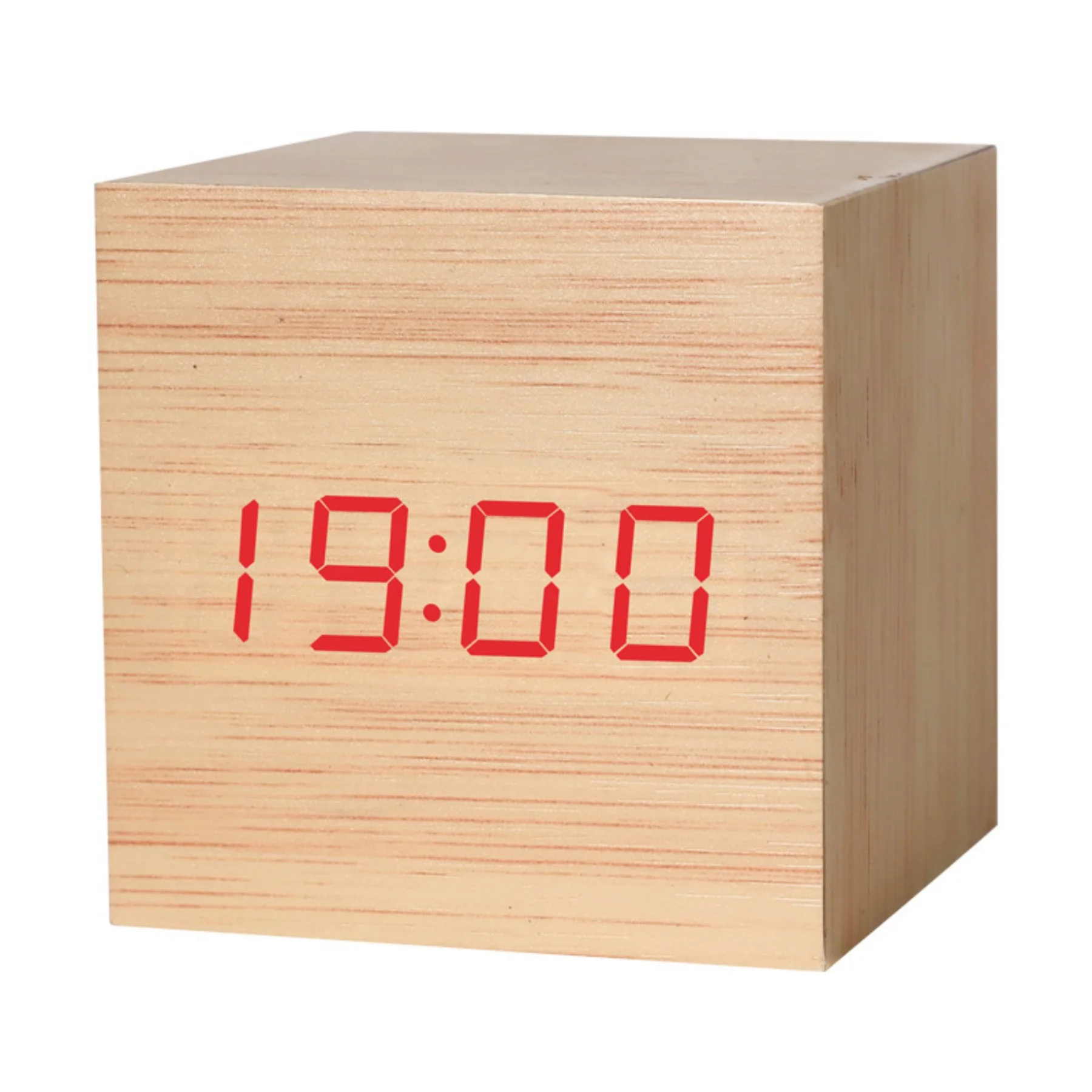 Wooden Voice-Controlled Silent Electronic Clock