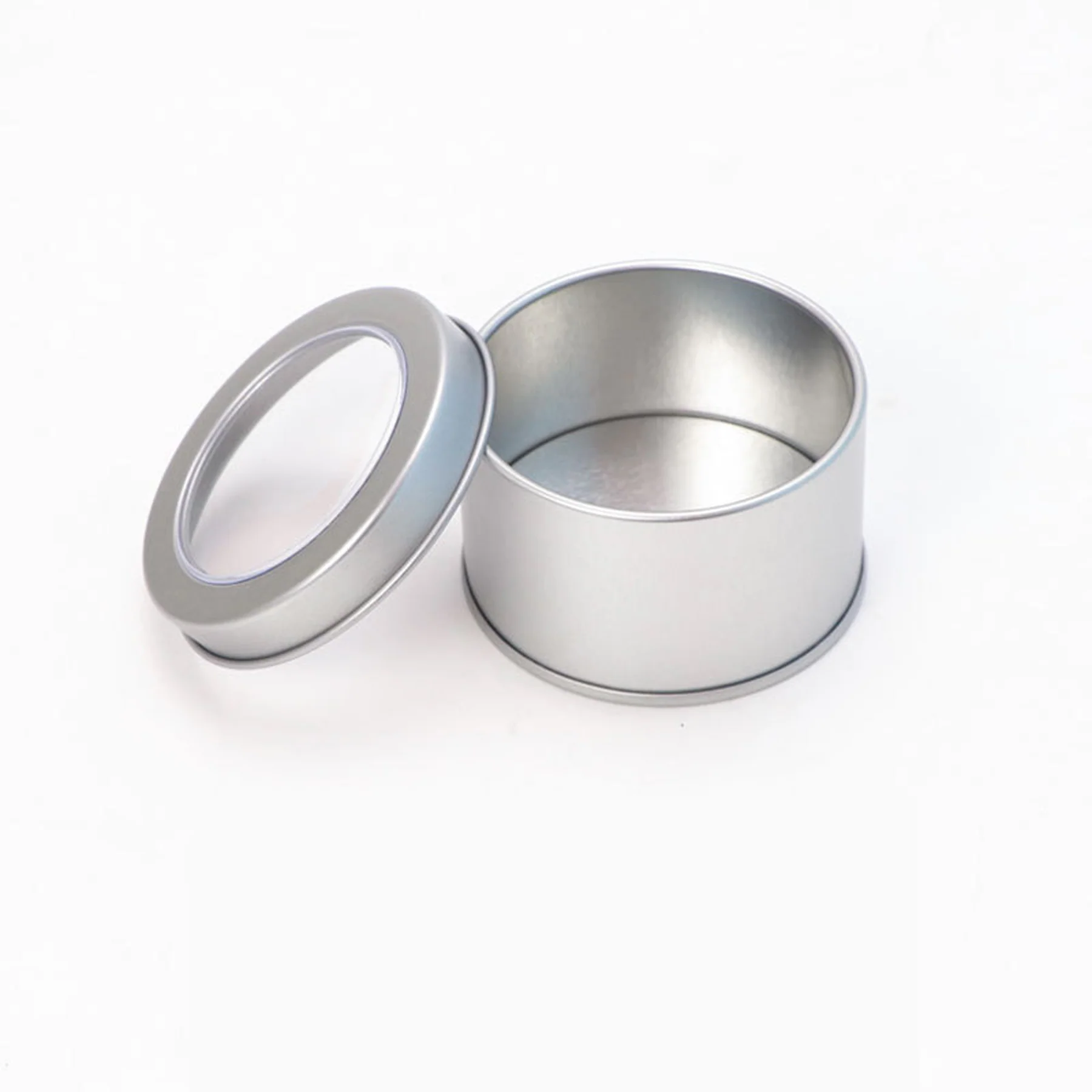 Round Windowed Tin Box