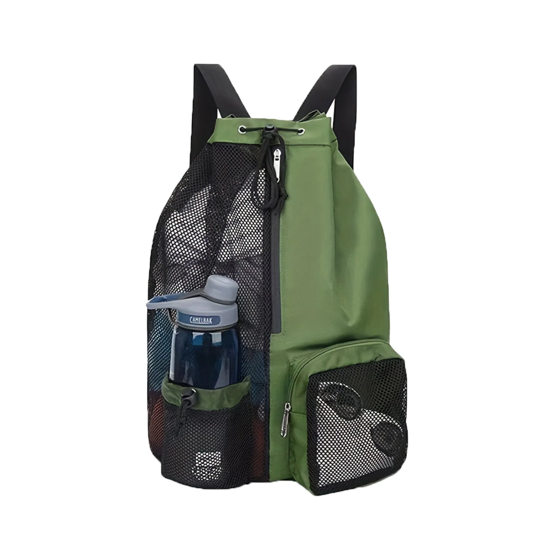 Mesh Drawstring Swimming Bag