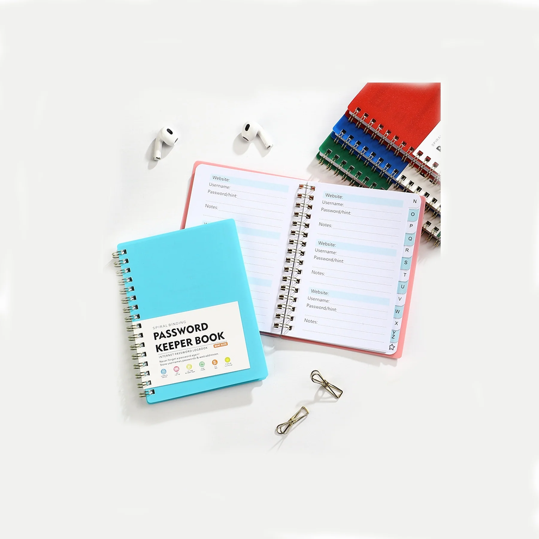 Coil Label Index Notebook