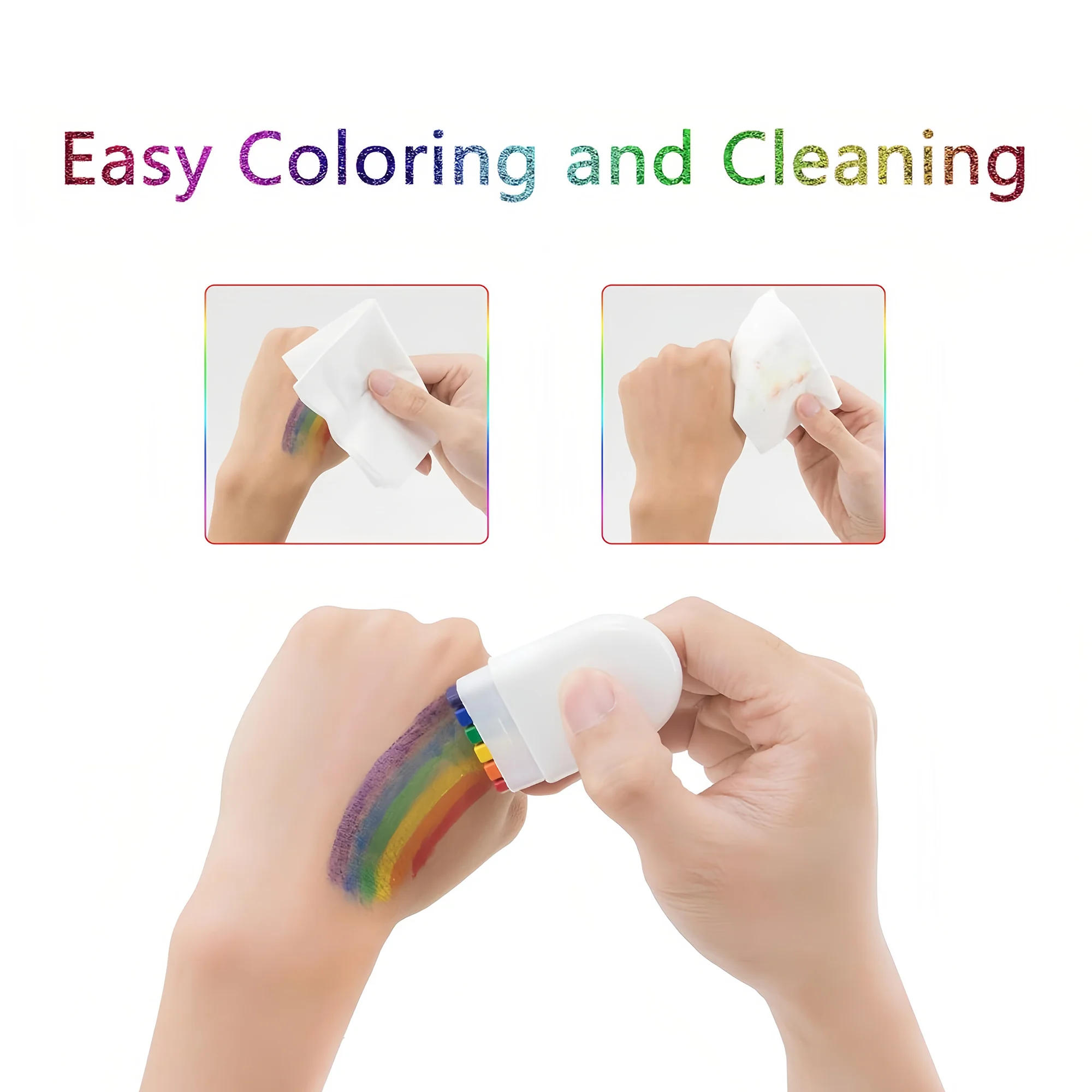 Rainbow Crayon For Face/Body Paint