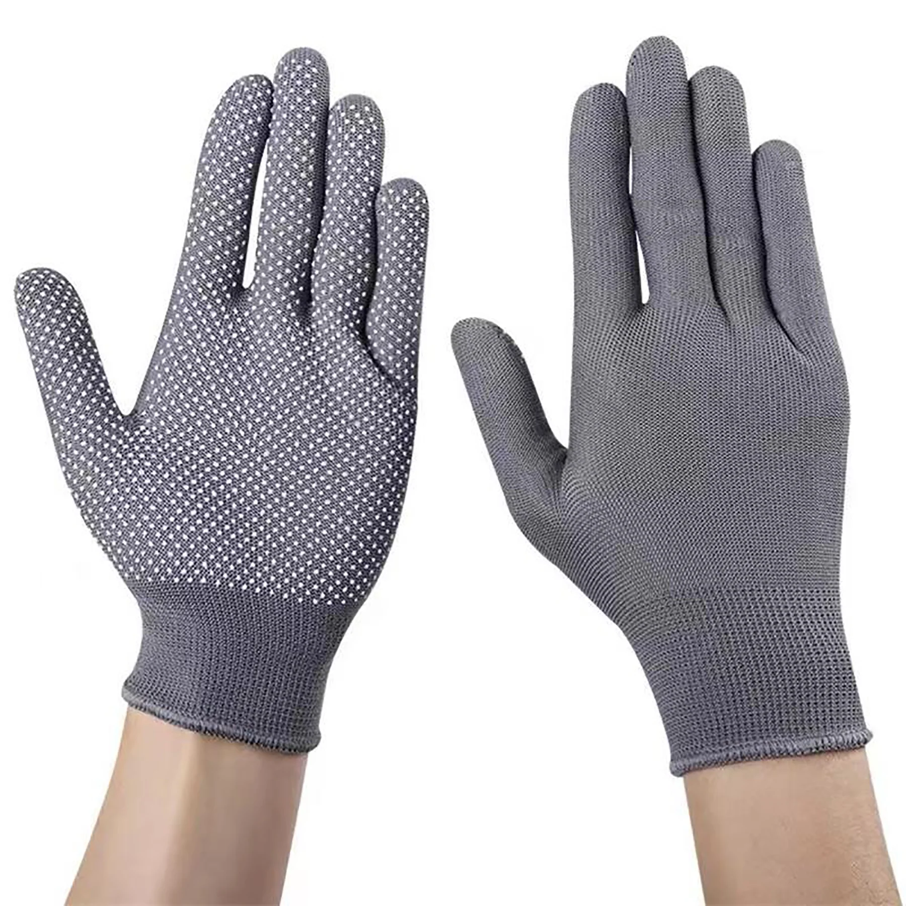 Nylon Work Gloves with Non-Slip PVC Dots