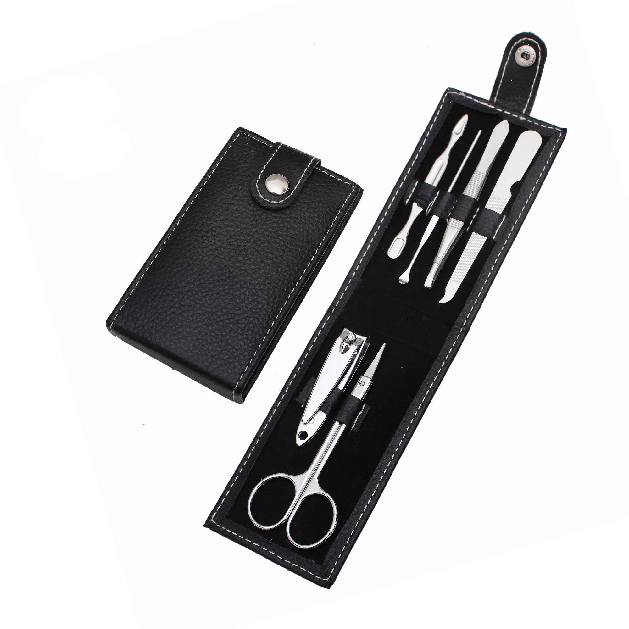 Leather Stainless Steel Nail Clipper Set
