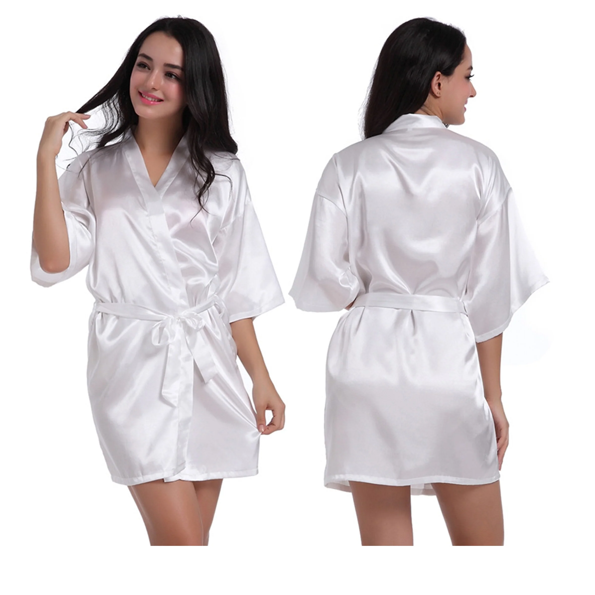 Women's  Short Satin Robes