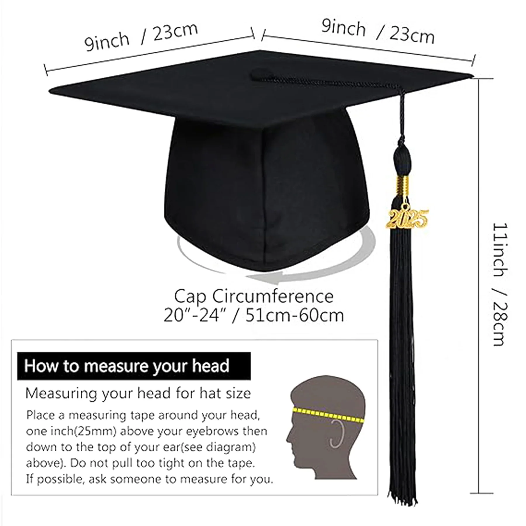 Graduation Cap Tassel Academic Ceremony Hat