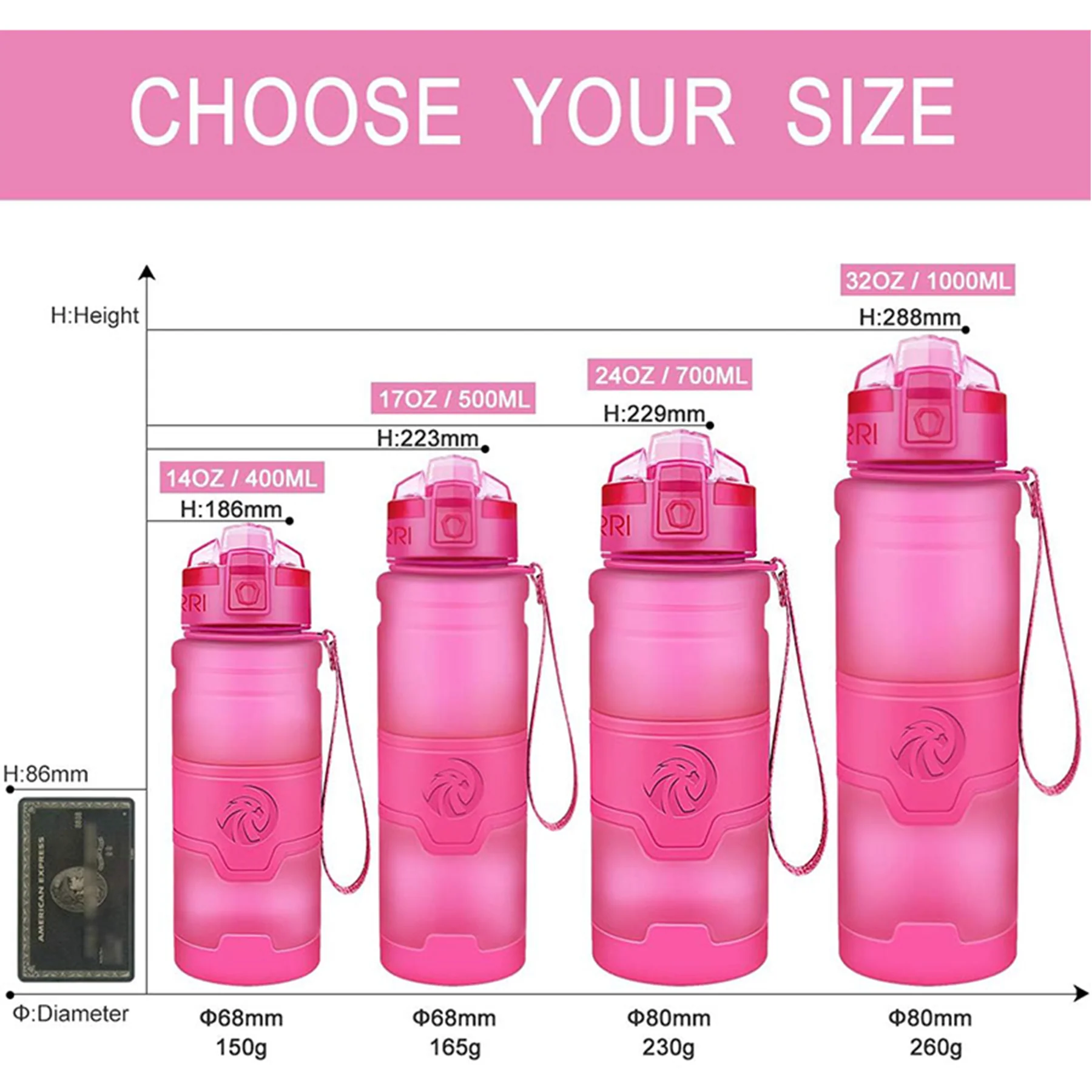 BPA-Free Sports Water Bottle