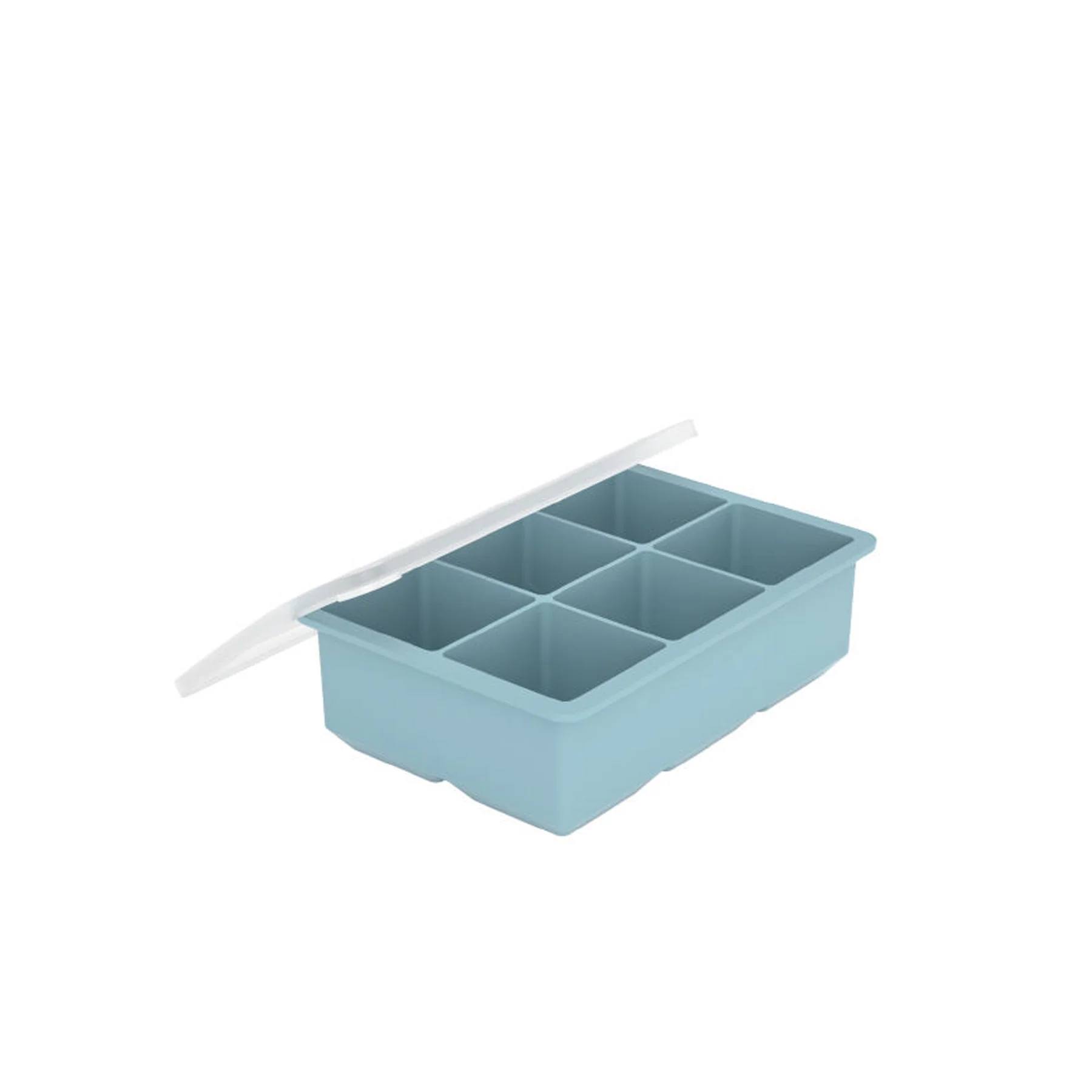 Food Grade Silicone Large Whiskey Ice Mold Tray With Lid