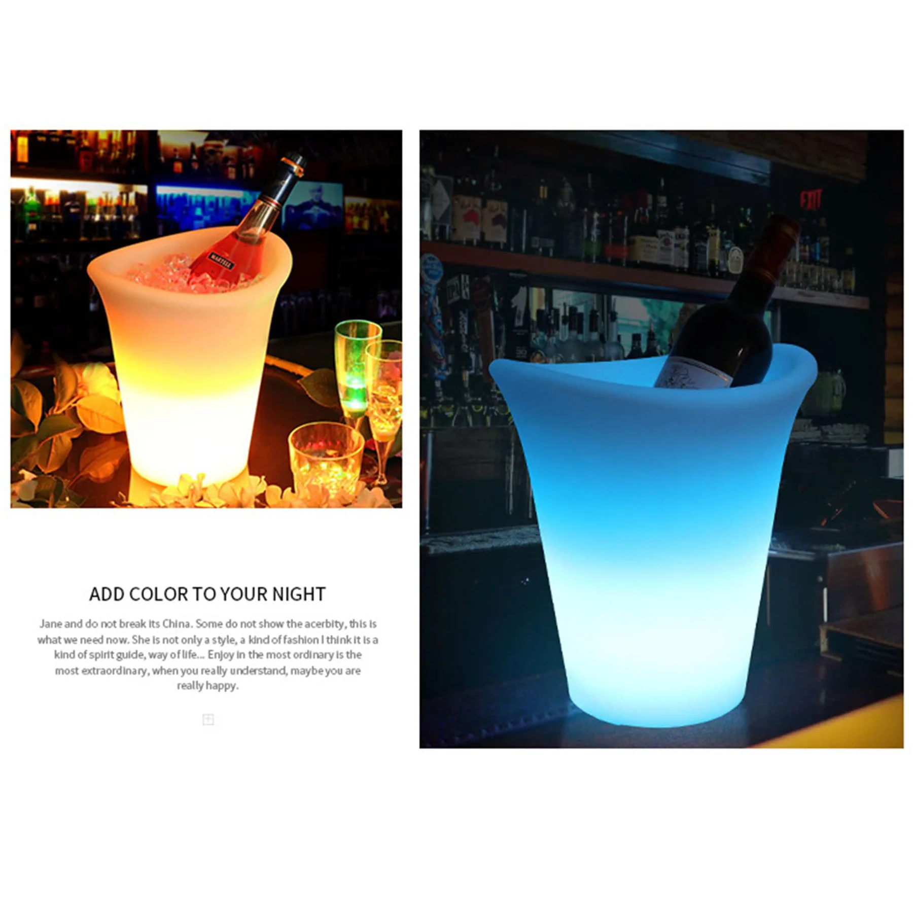 Large Glowing Ice Bucket
