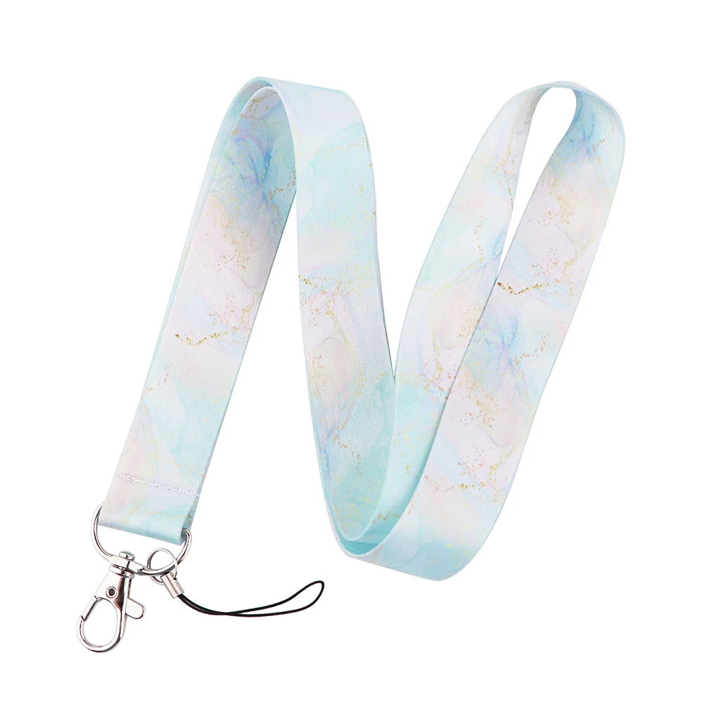 Marble Pattern ID Badge Lanyard