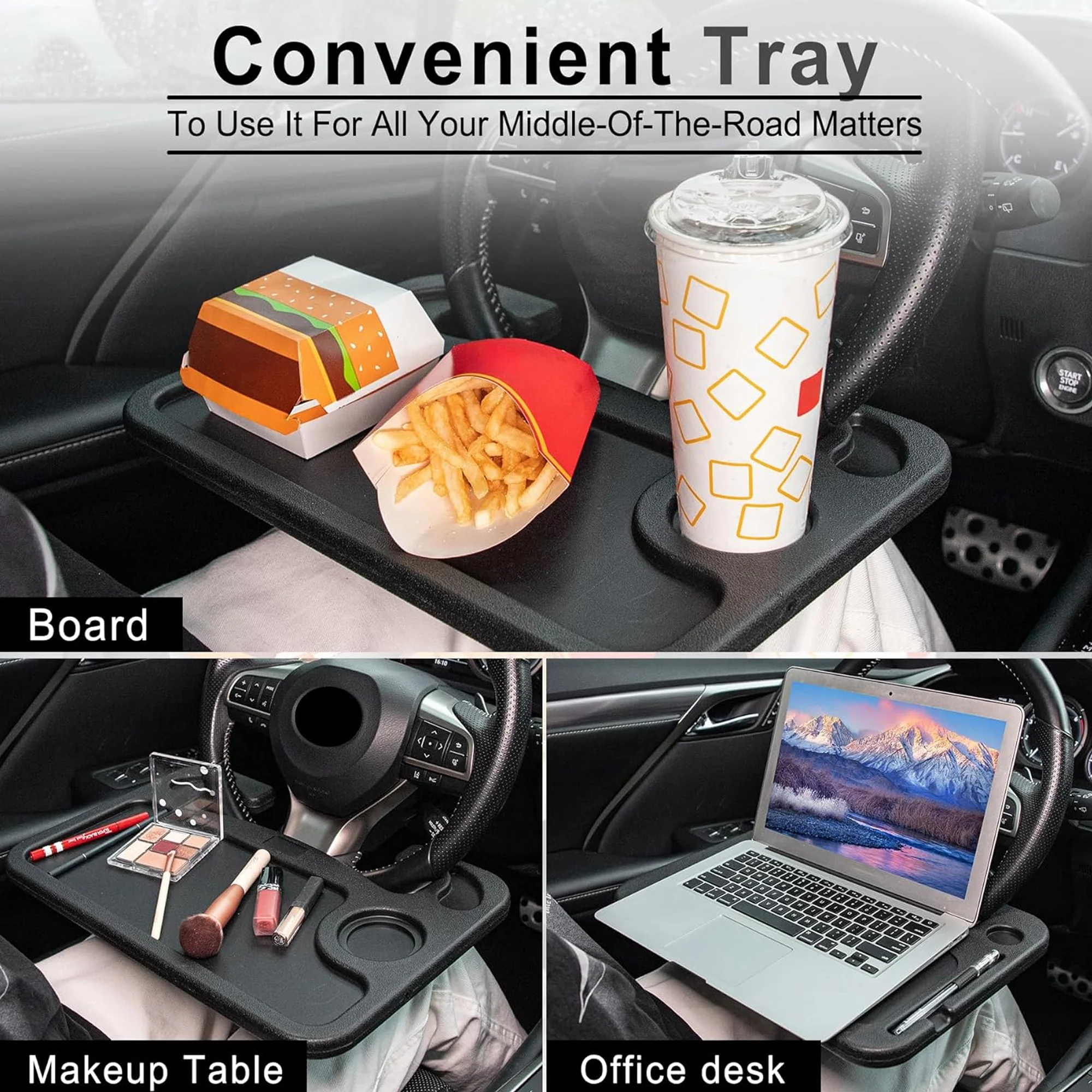 Car Steering Wheel Desk