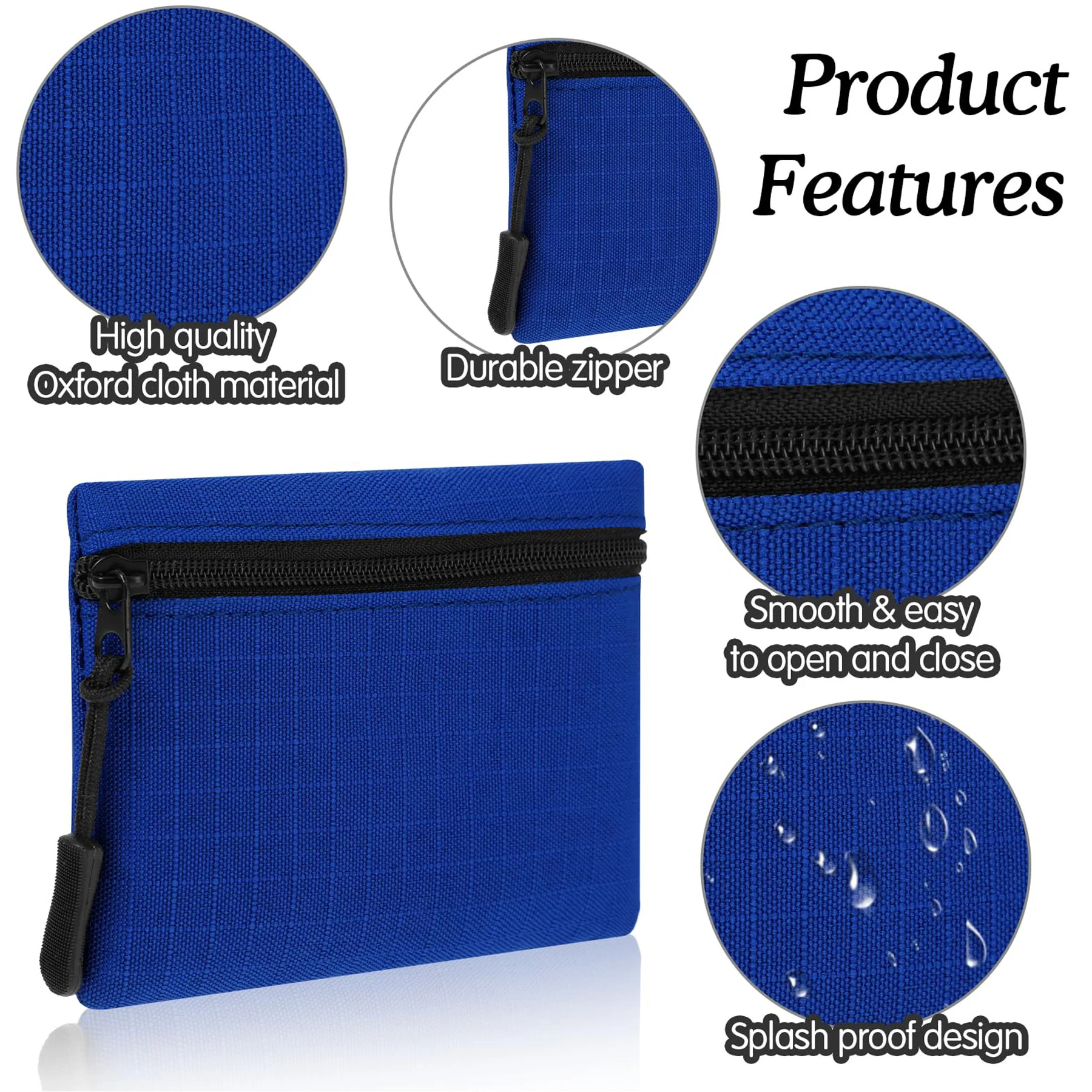 Mini Canvas Zipper Coin Pouch