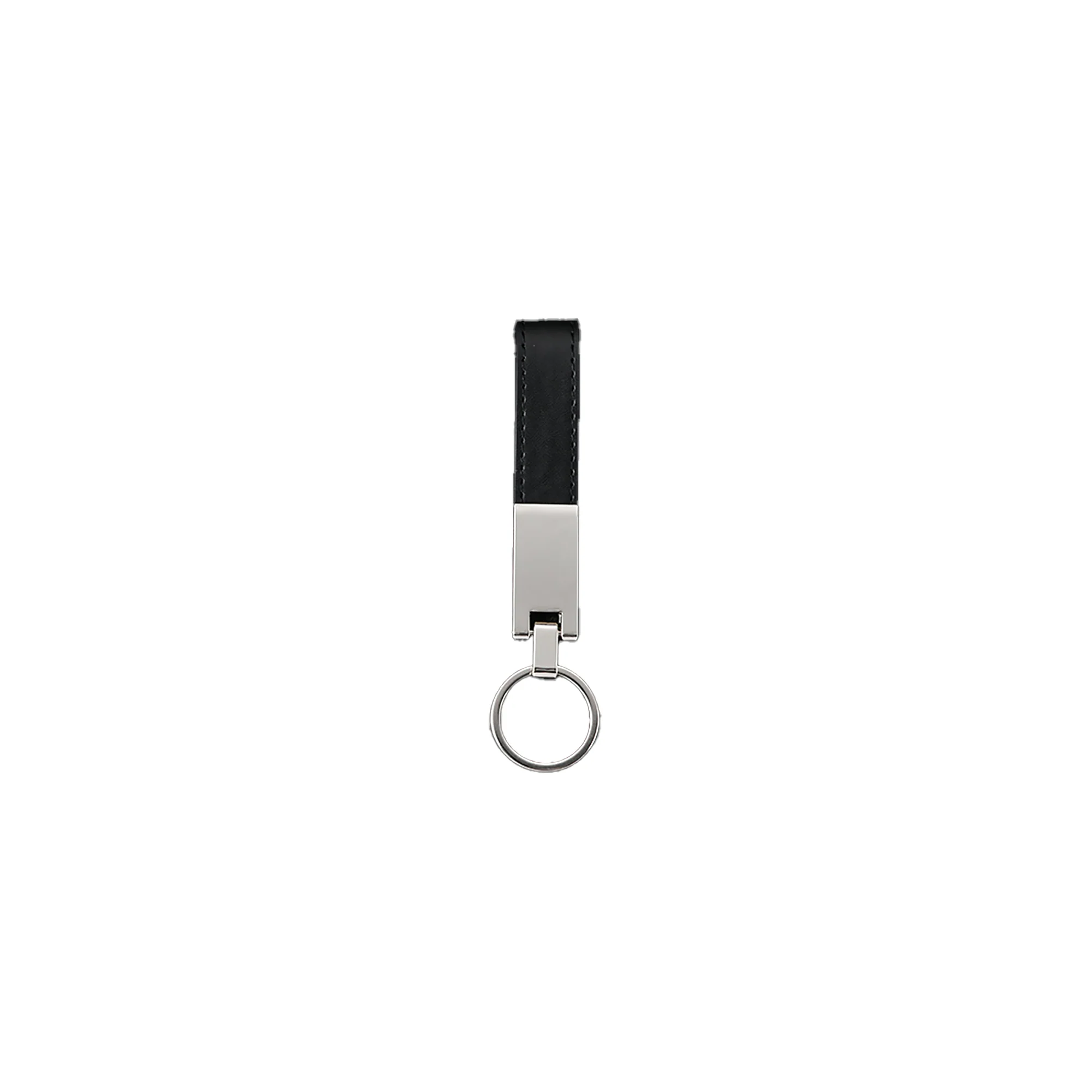 Colored Leather Metal Keychain