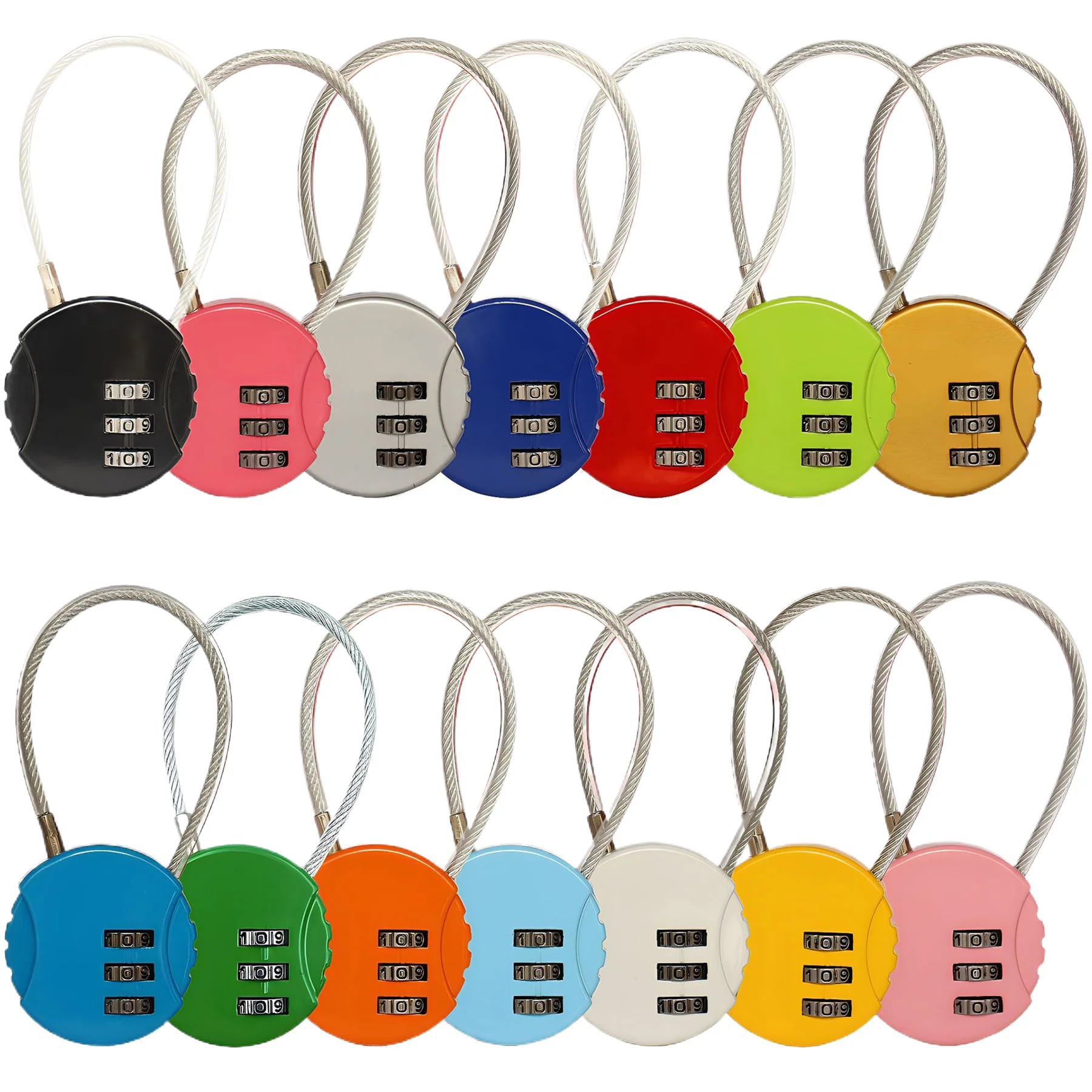 Digit Password Combination Padlock Code Lock With Wire Rope