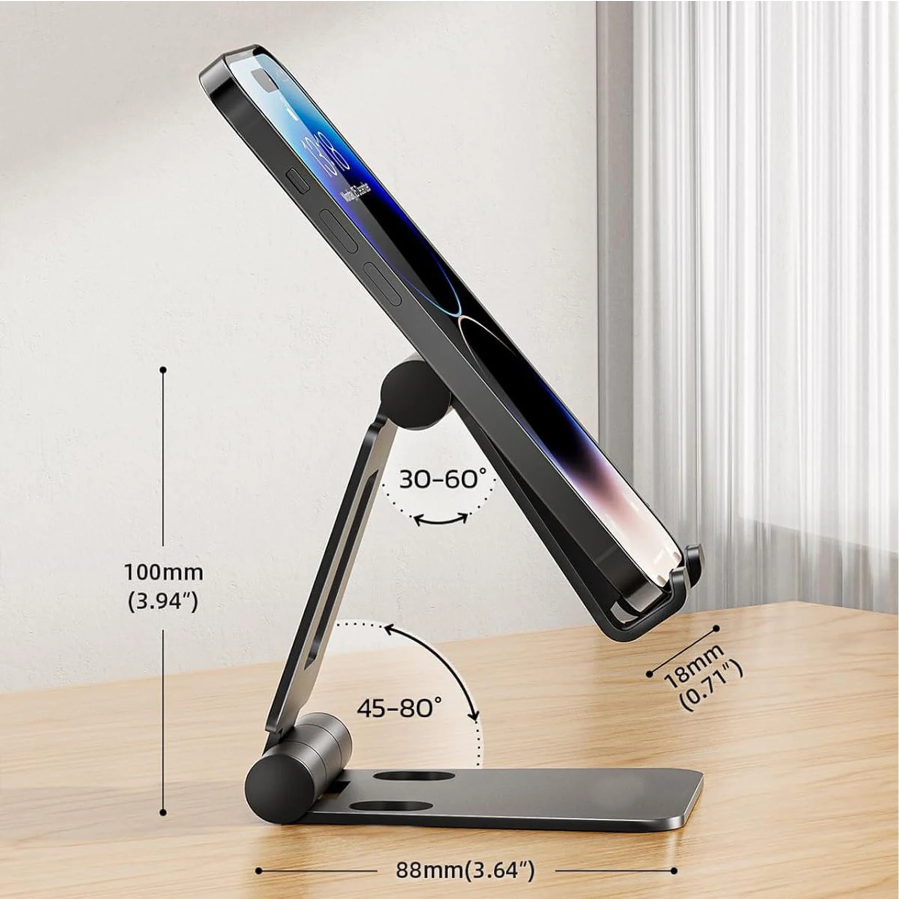 Aluminum Alloy Adjustable Phone Stand/Holder