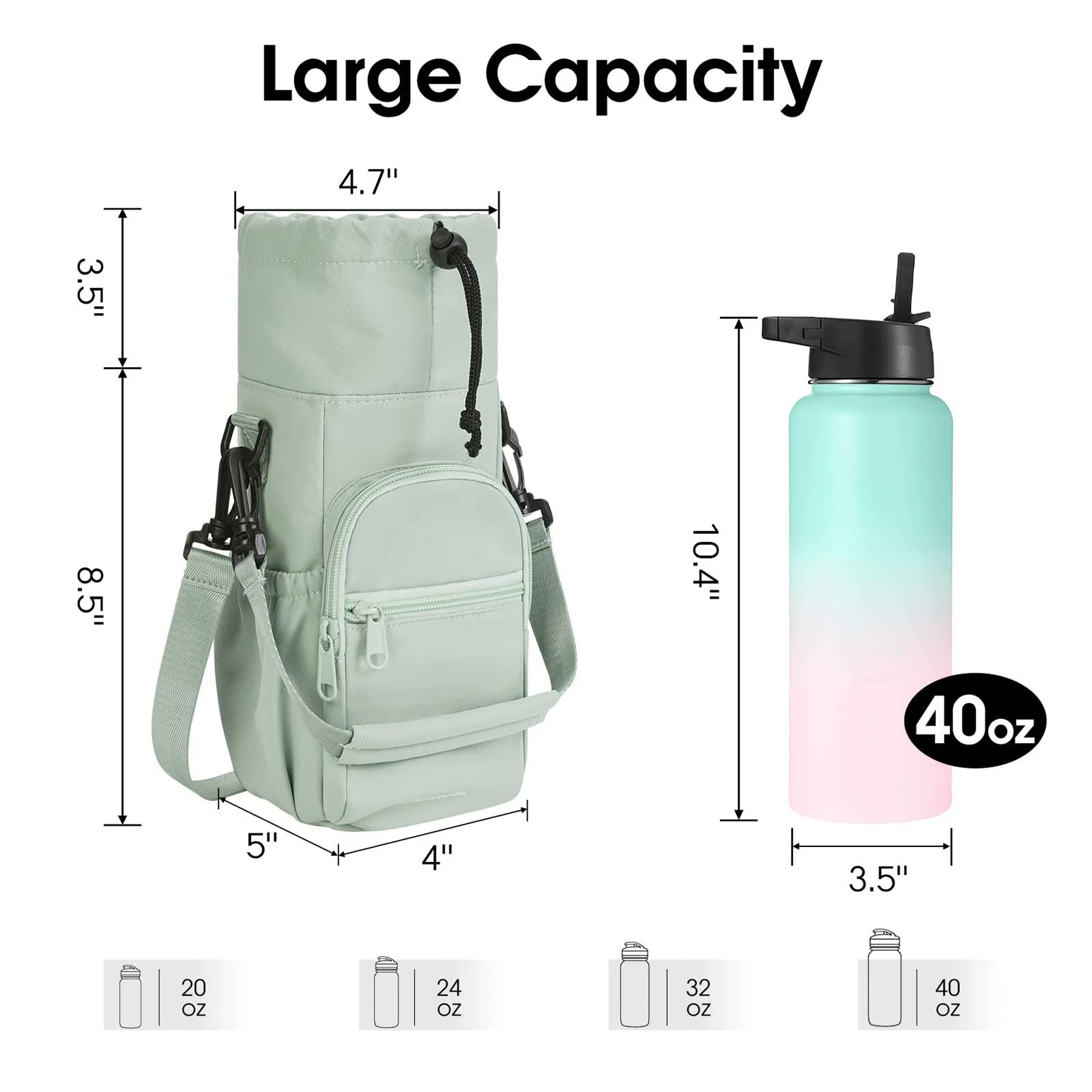 Crossbody Tote Cup Bag