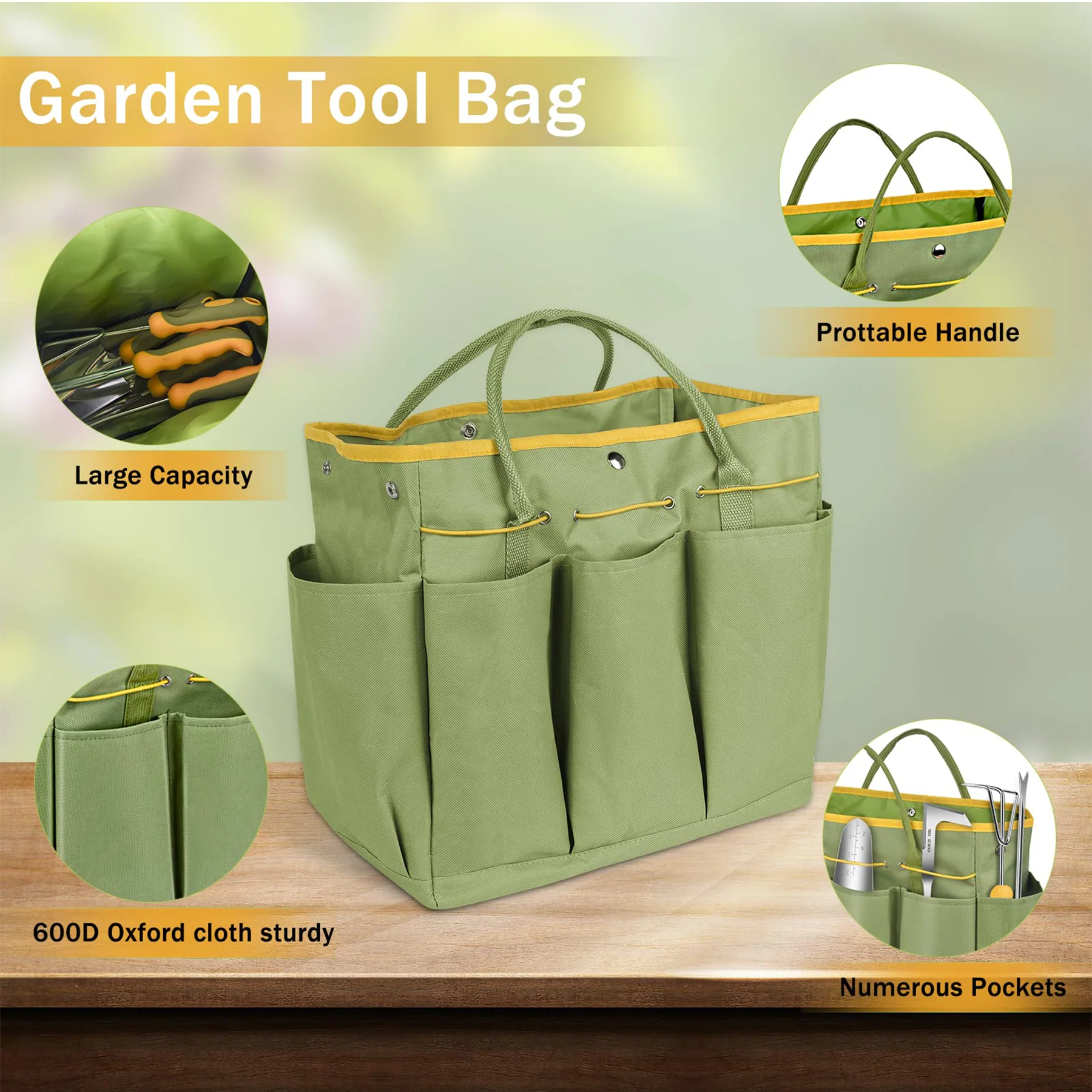 9 Piece Stainless Steel Gardening Hand Tools Set