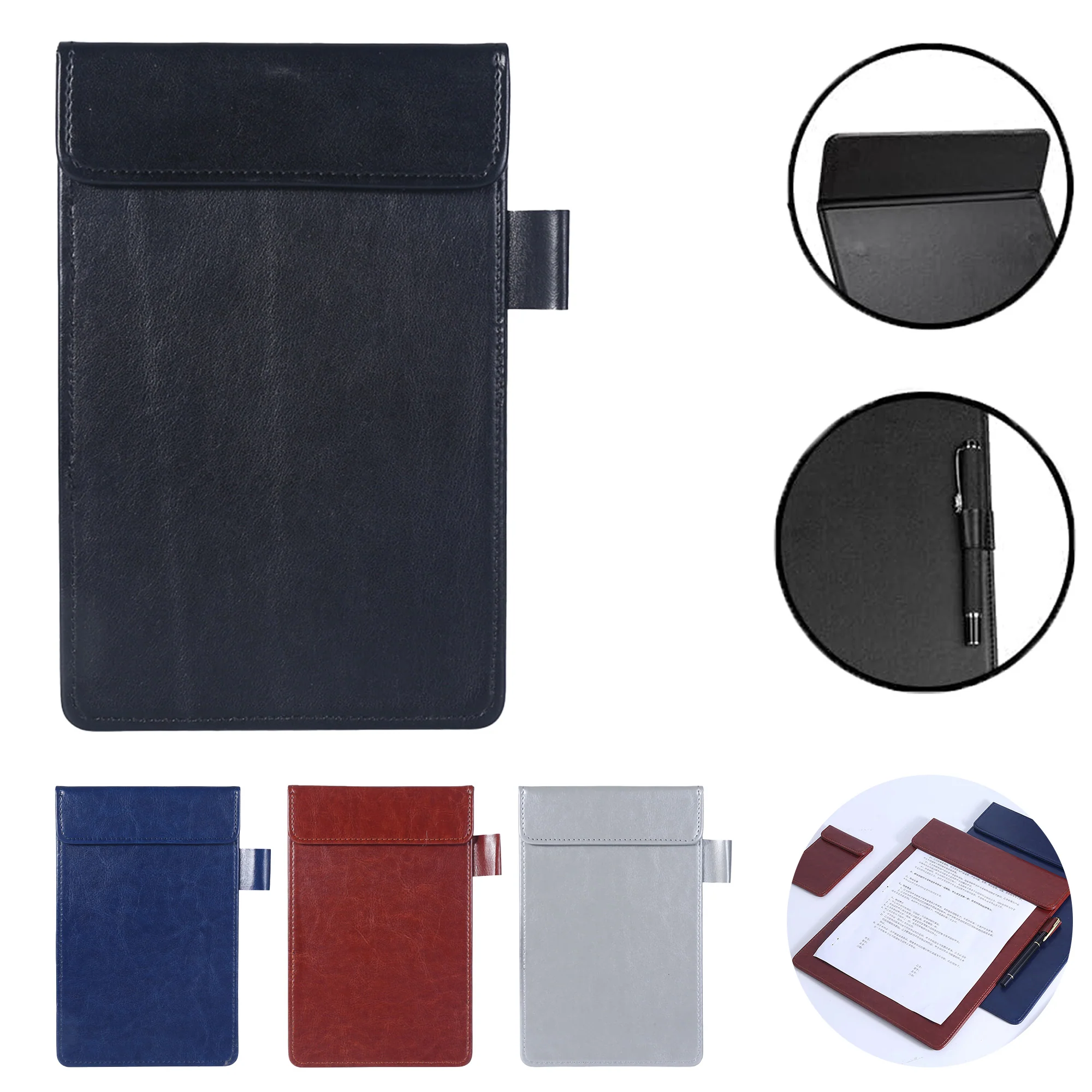 A6 Small Leather Clipboard