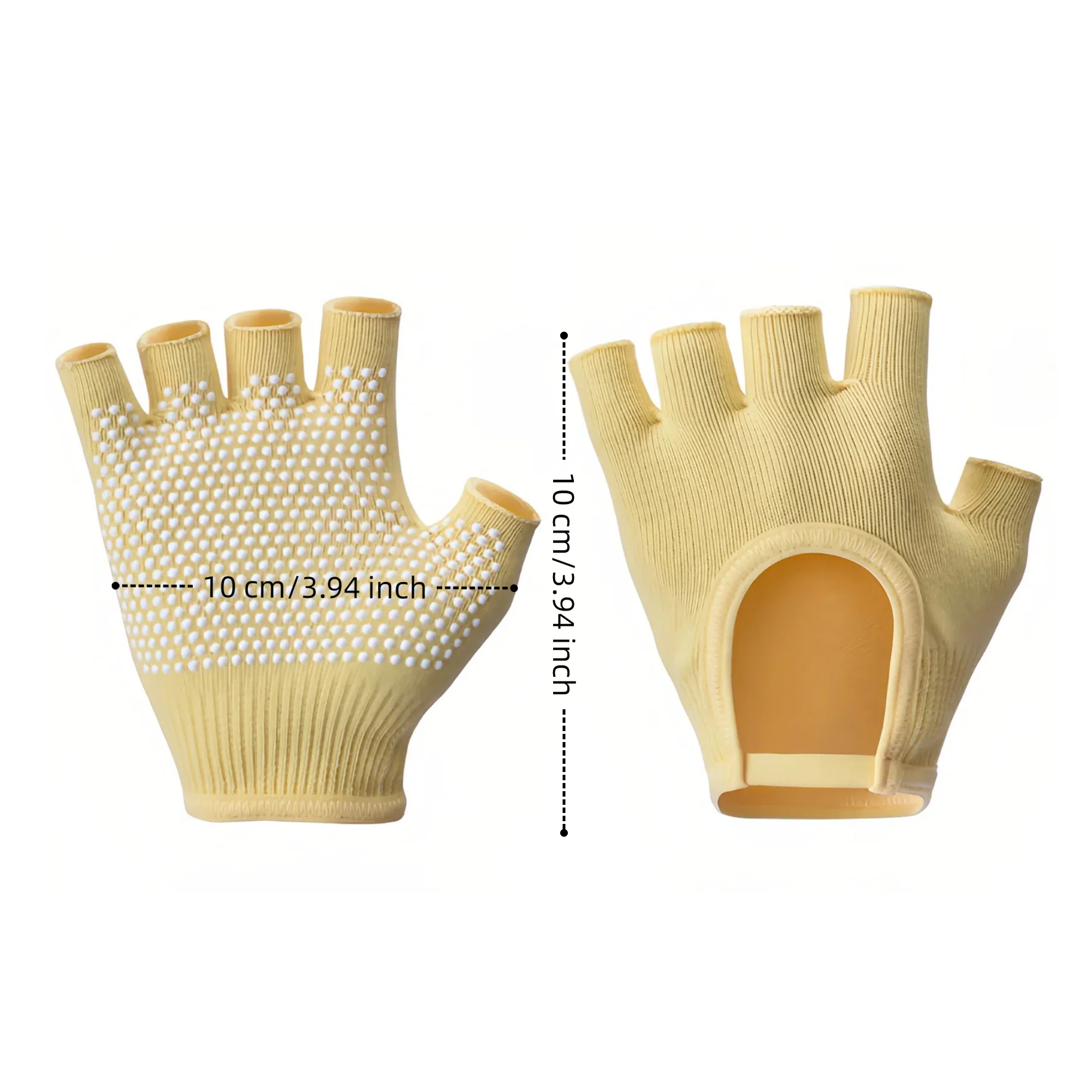 Non Slip Fingerless Yoga Gloves